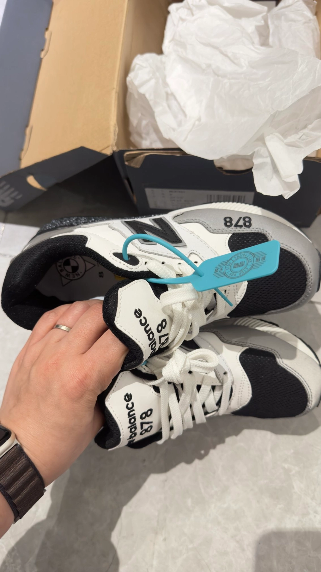 custom review-New Balance NB 878 Low Топ Повседневная обувь Унисекс Черный Белый Серый D Ширина