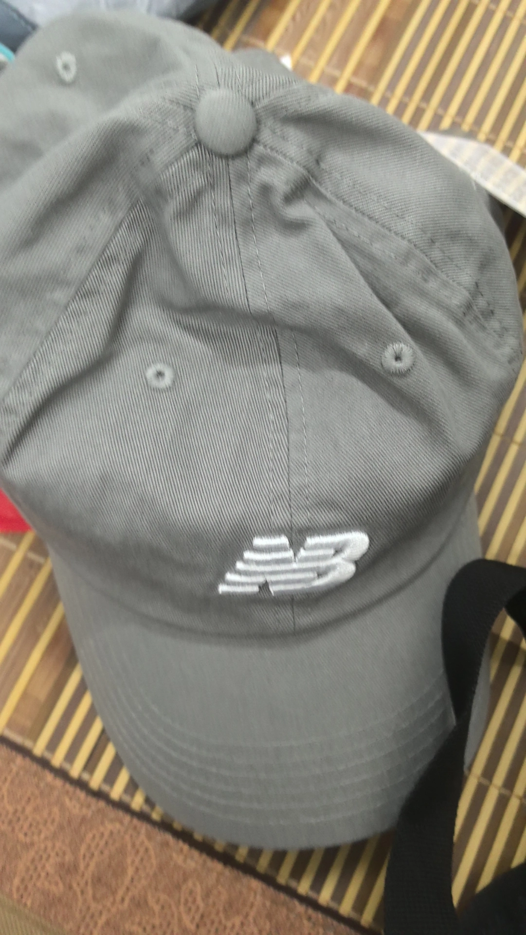 custom review-New Balance Хлопковые кепки унисекс серые