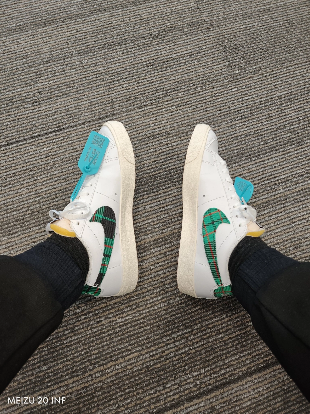 custom review-Nike Blazer Low Топ Скейтборд Кроссовки Мужские Белые Зеленые