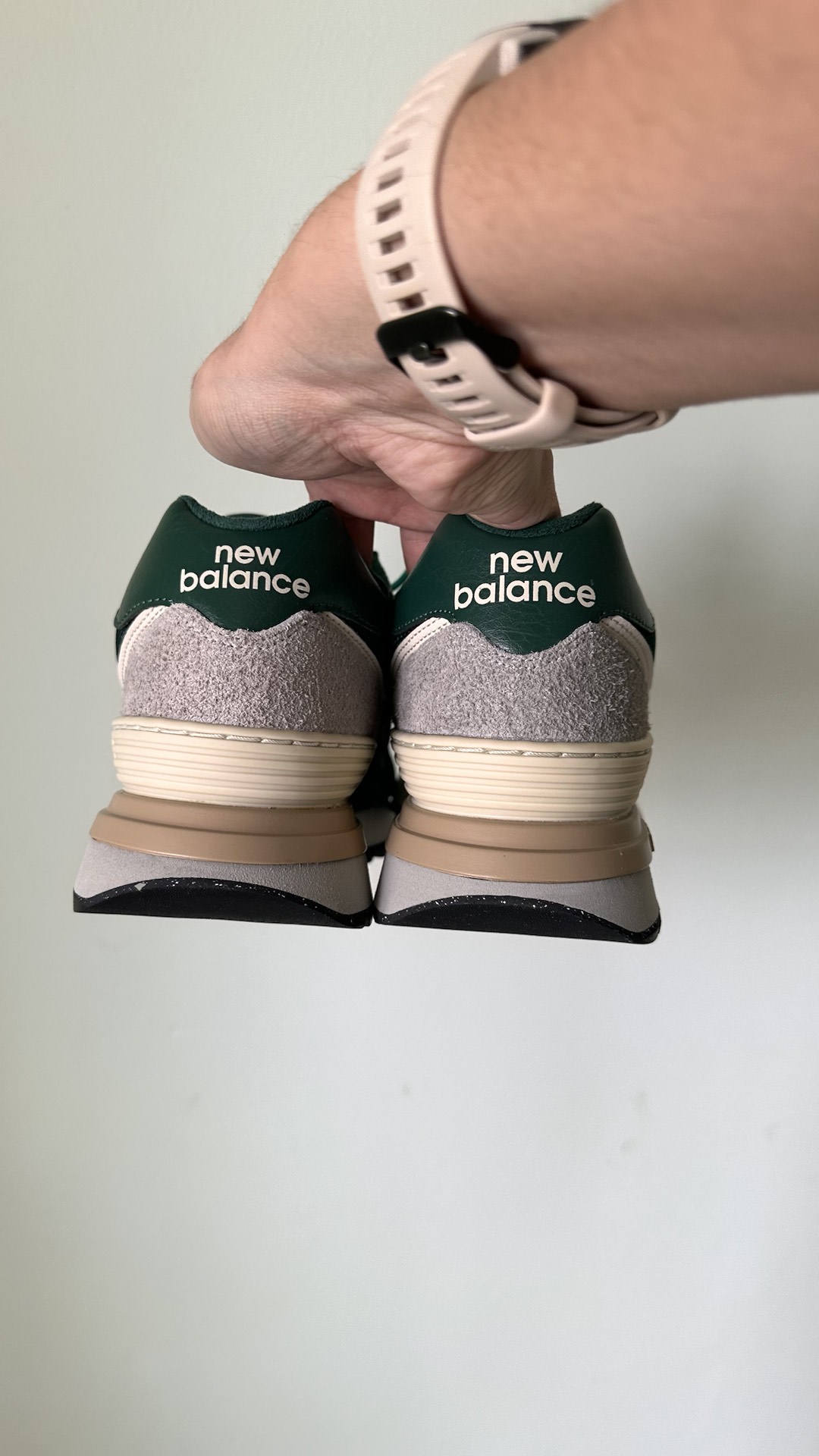 custom review-New Balance 574 Legacy Амортизация Износостойкий Низкий Топ Повседневные Беговые кроссовки Унисекс Зеленый Серый Белый