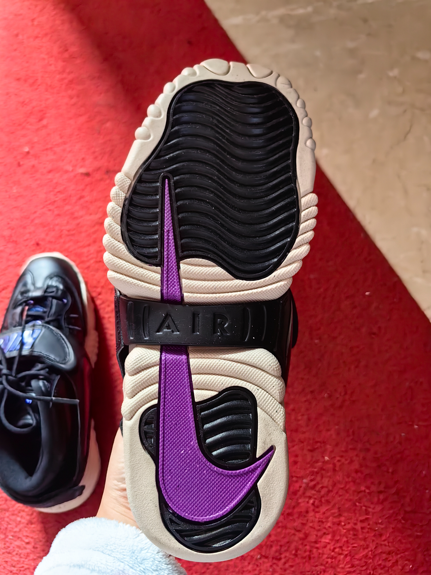 custom review-Nike Air Adjust FORCE 'Черный MULTI' MID Топ Винтажные баскетбольные кроссовки Женские Черный синий фиолетовый