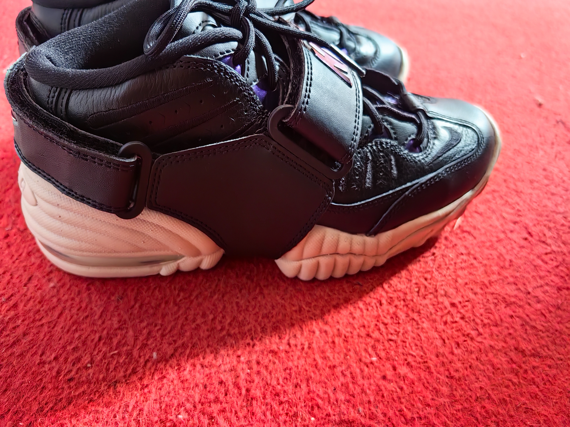 custom review-Nike Air Adjust FORCE 'Черный MULTI' MID Топ Винтажные баскетбольные кроссовки Женские Черный синий фиолетовый