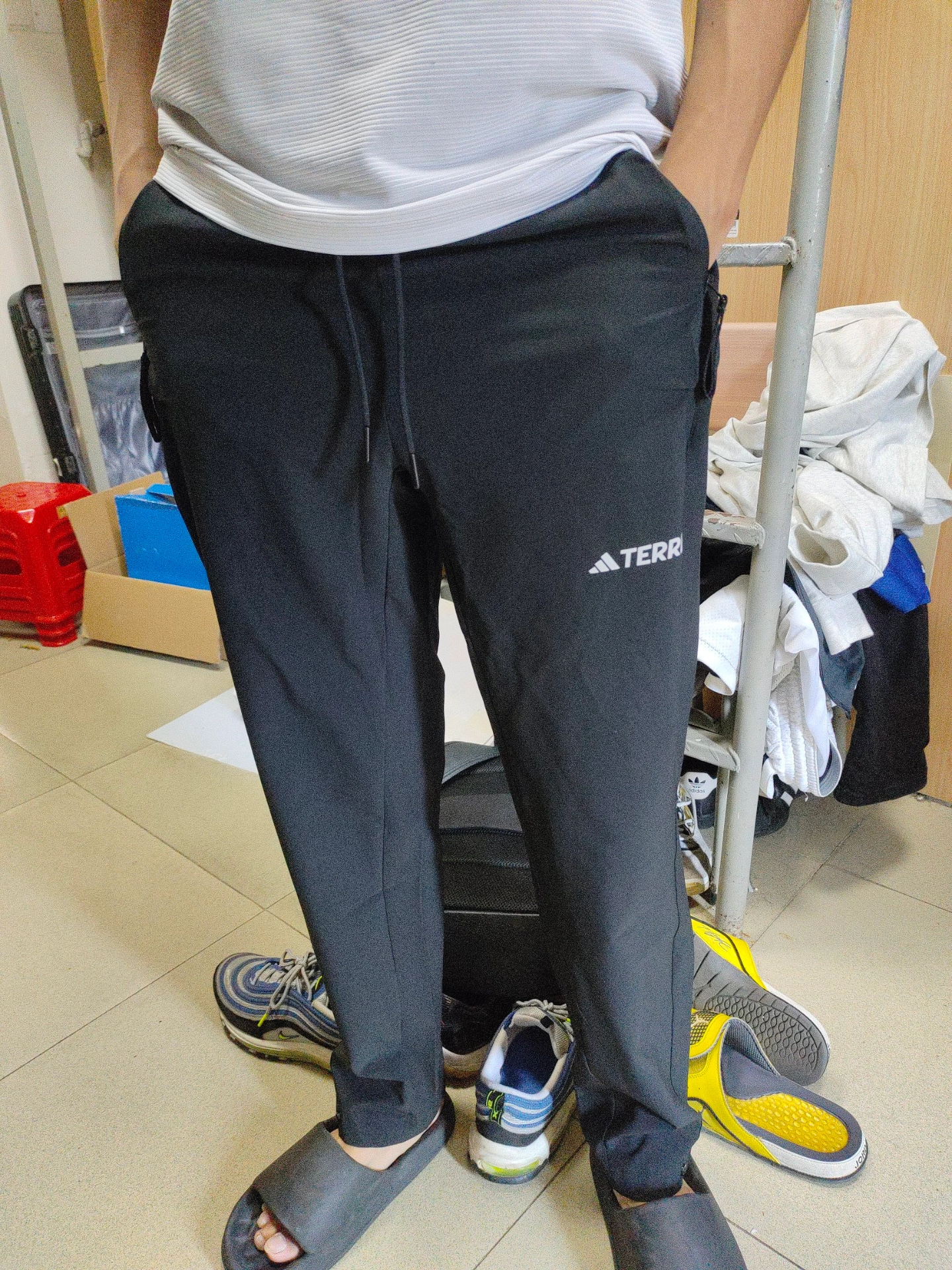 custom review-adidas Terrex Черные Мужские Вязаные Спортивные Штаны