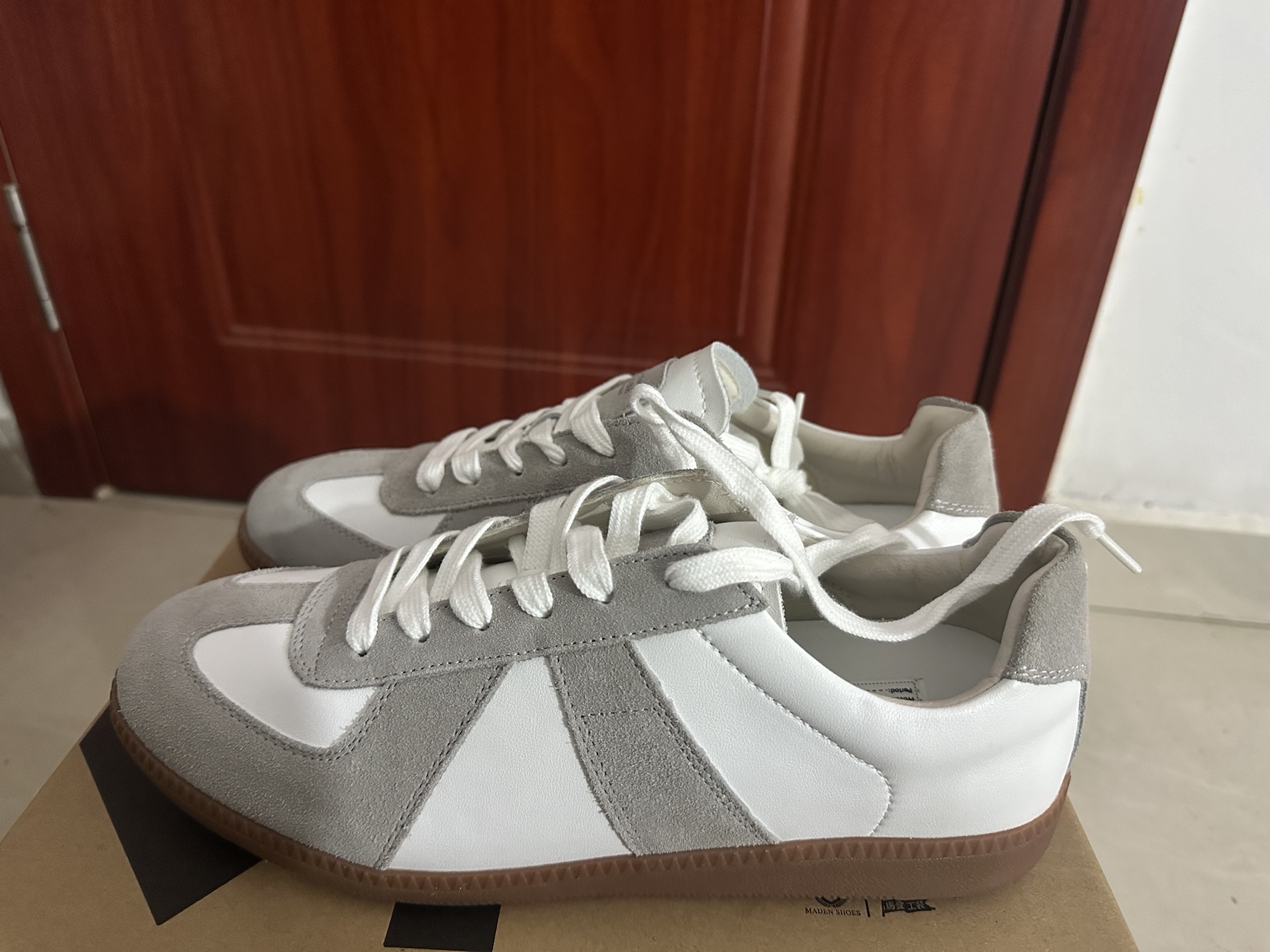 custom review-MADEN Dexun Series Низкие Кроссовки для Скейтбординга Унисекс Серый Белый