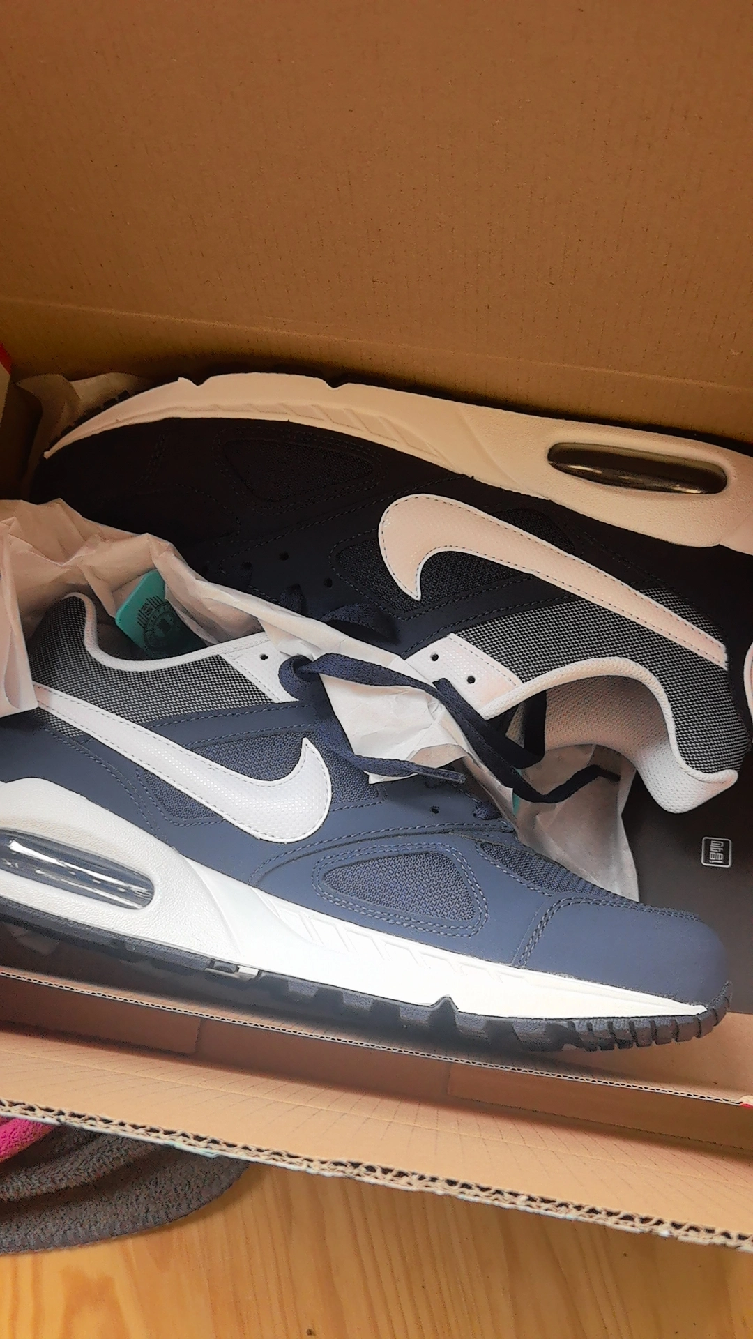 custom review-Nike Air Max Ivo Легкий Низкий Топ Air Cushion Повседневный Городской Коммутер Беговые кроссовки Мужской Темно-синий