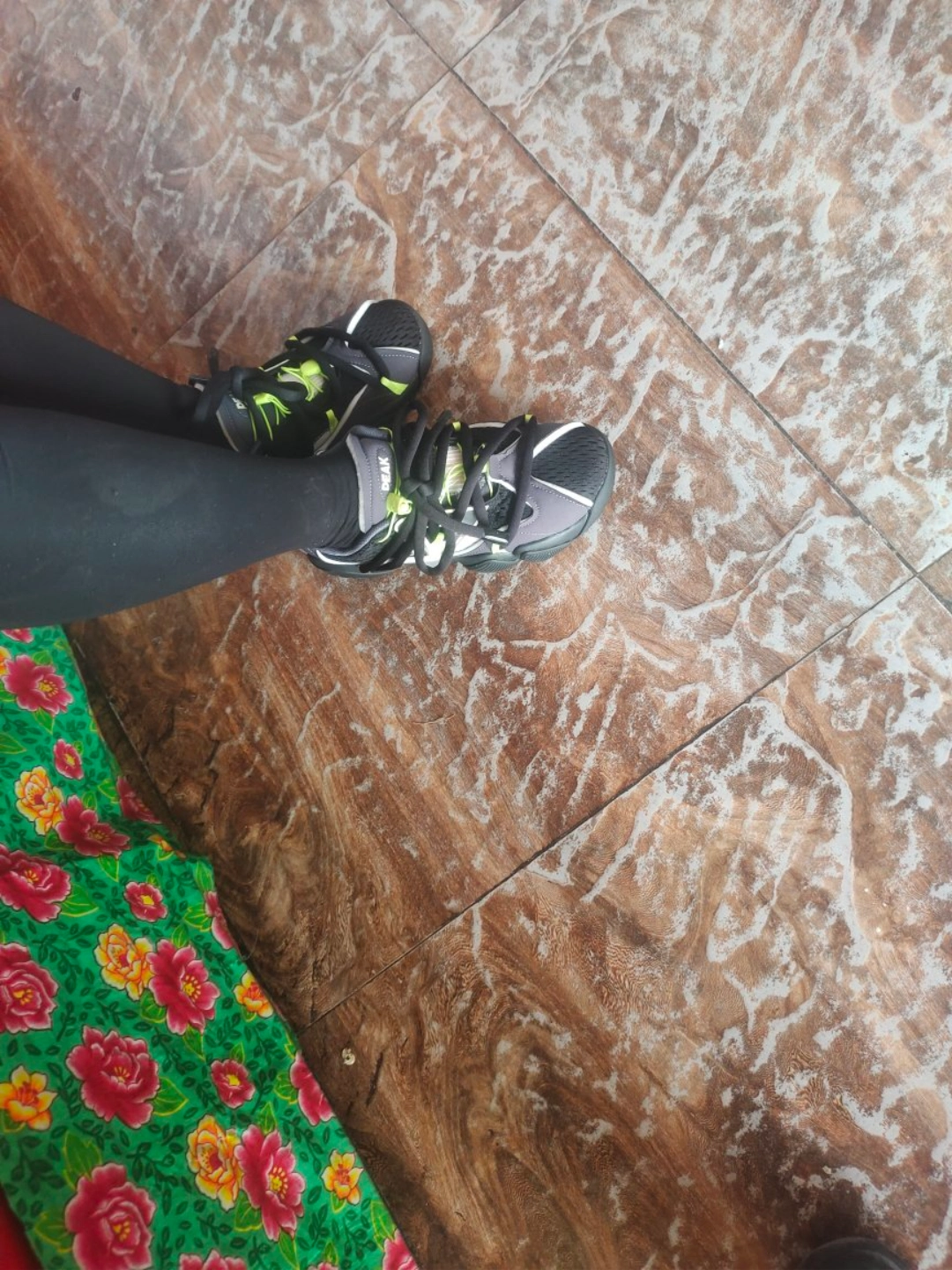 custom review-PEAK State Pole 6371 Slip Resistant Abrasion Resistant Low Top Спортивная Повседневная Обувь Женская Черная