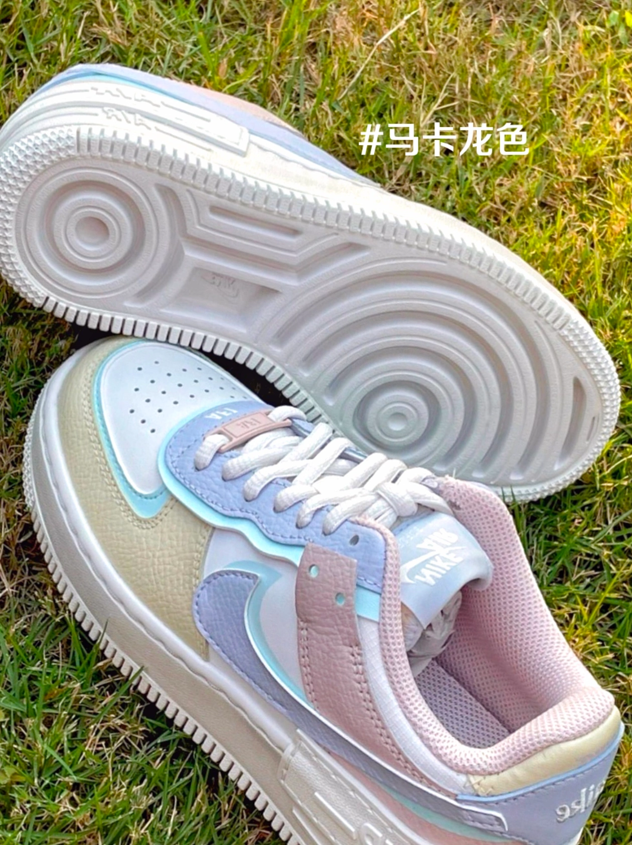 nike马卡龙真假对比图片