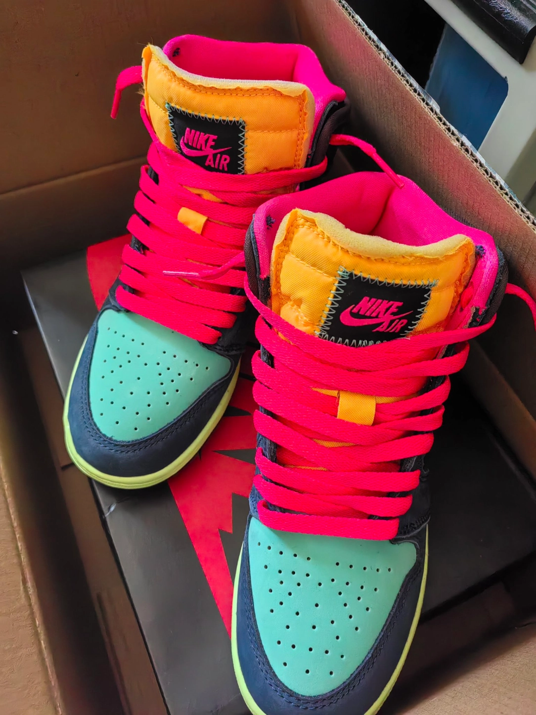 custom review-Jordan Air Jordan 1 Детские баскетбольные кроссовки High Топ Унисекс