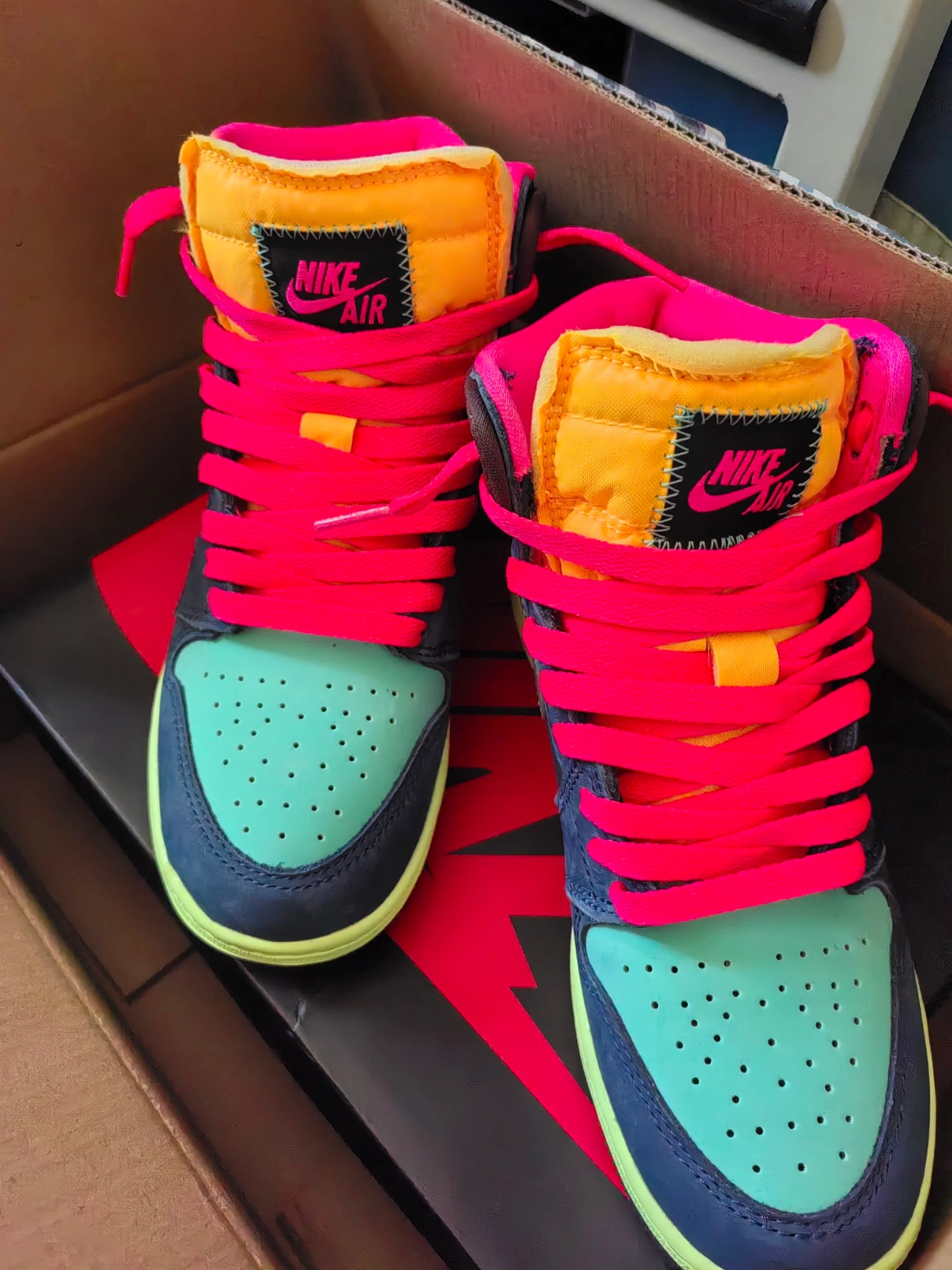 custom review-Jordan Air Jordan 1 Детские баскетбольные кроссовки High Топ Унисекс