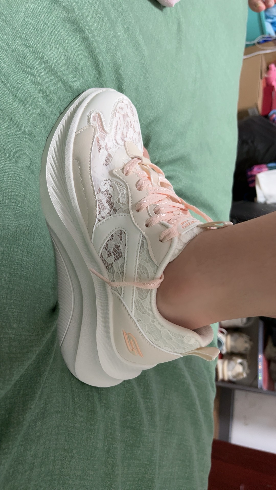 custom review-Skechers Bob's SPORT массивные кроссовки с низким верхом, женские