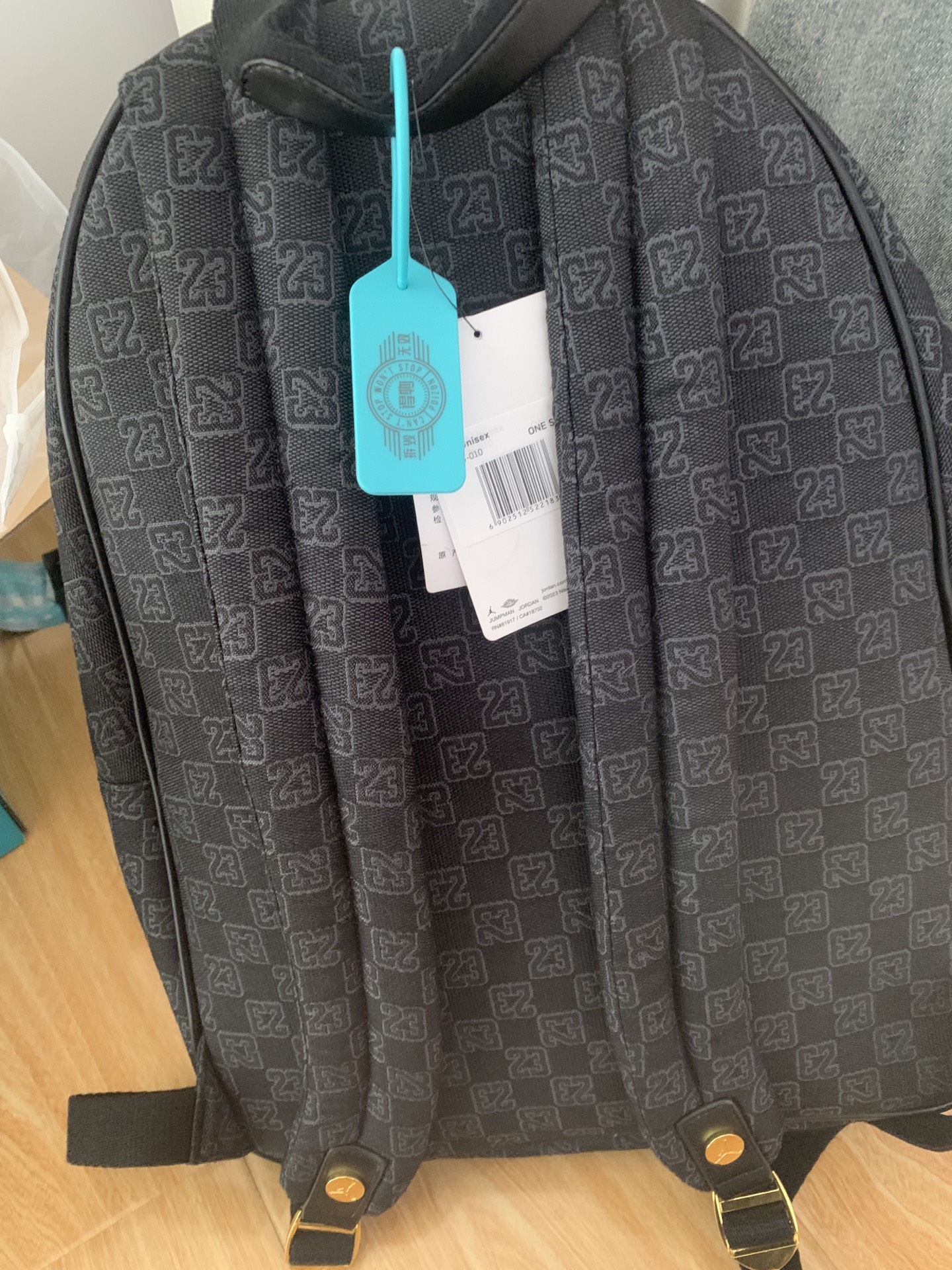 custom review-Jordan Polyester Backpack Standard Unisex Black Джордан Полиэстер Рюкзак Стандартный Унисекс Черный