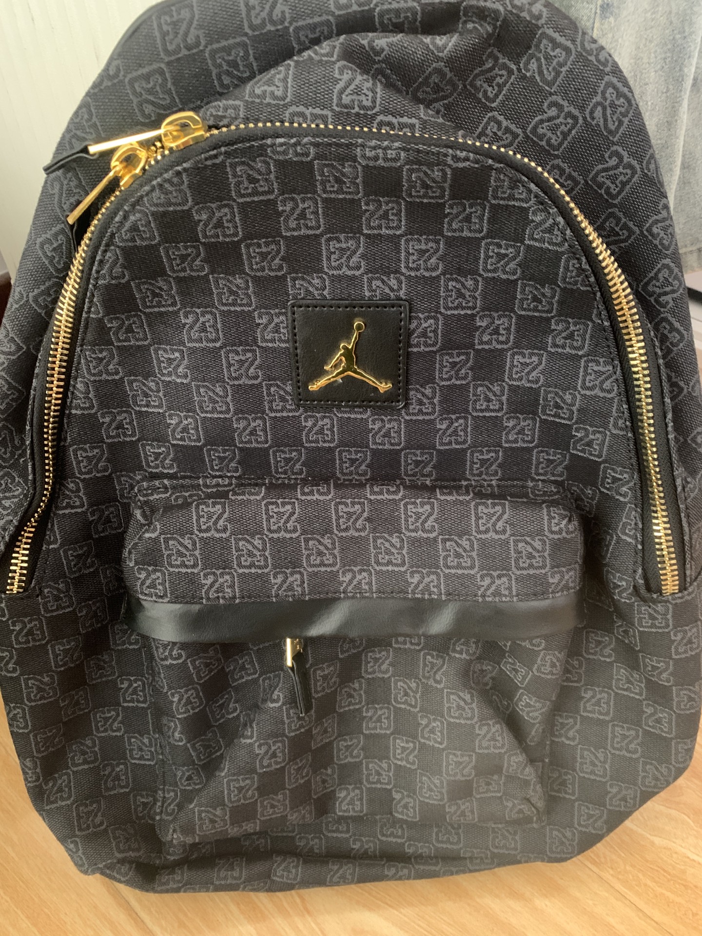 custom review-Jordan Polyester Backpack Standard Unisex Black Джордан Полиэстер Рюкзак Стандартный Унисекс Черный