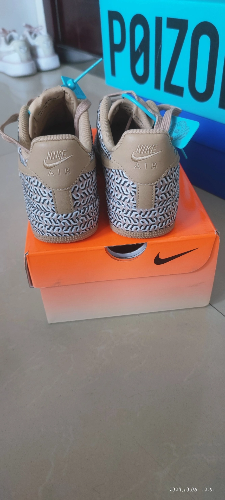 custom review-Nike Air FORCE 1 Low Топ Скейтборд Кроссовки Женские Коричневые Черные