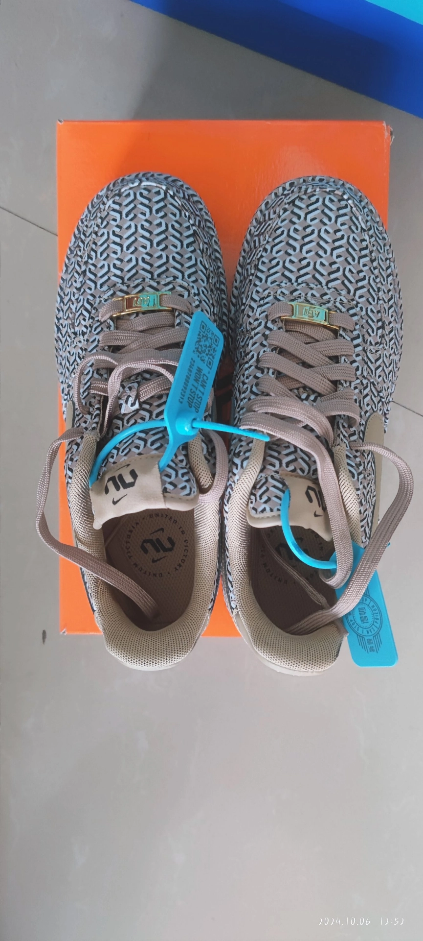 custom review-Nike Air FORCE 1 Low Топ Скейтборд Кроссовки Женские Коричневые Черные