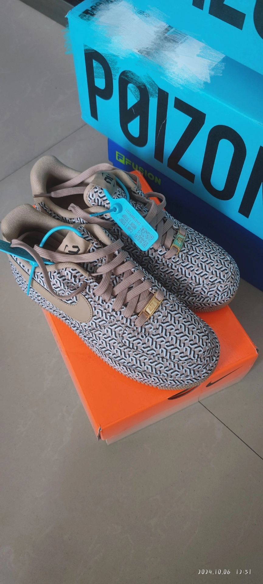 custom review-Nike Air FORCE 1 Low Топ Скейтборд Кроссовки Женские Коричневые Черные