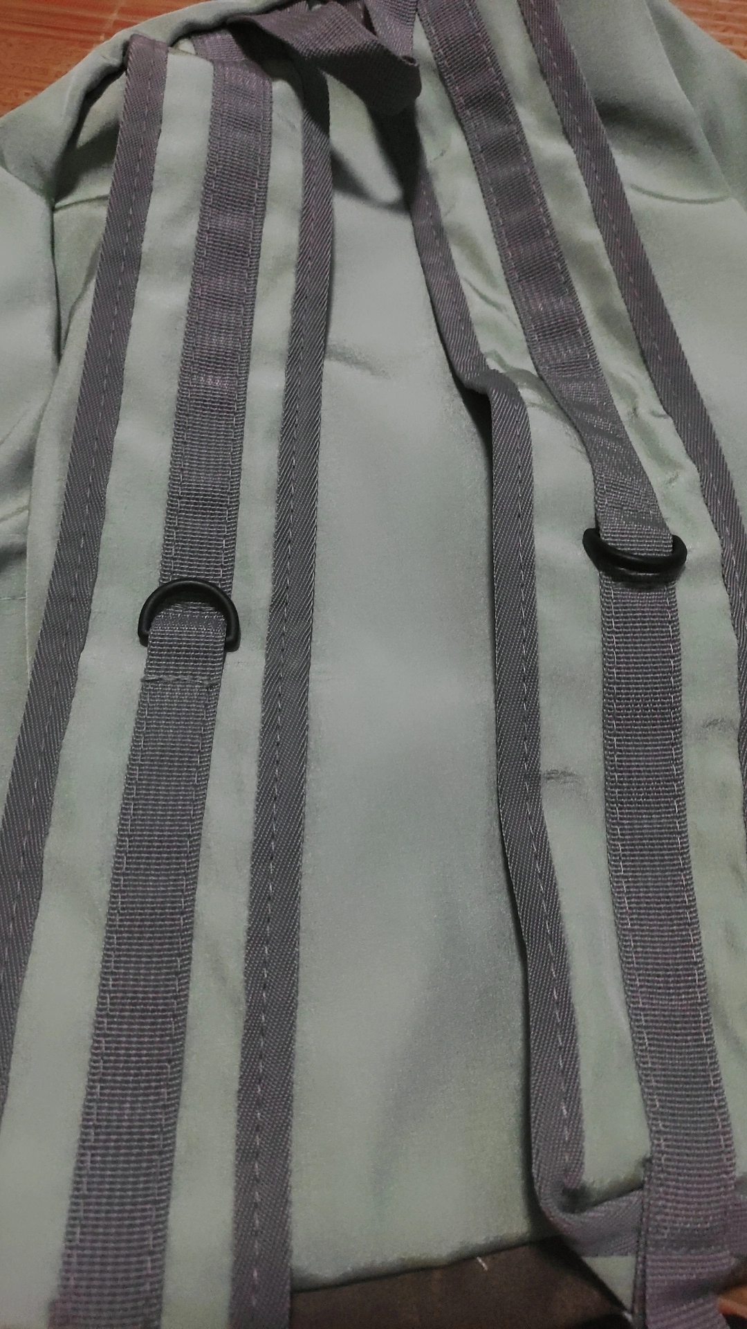 custom review-DELIXIONG Нейлоновый рюкзак стандартного размера (стандартный) унисекс серый зеленый