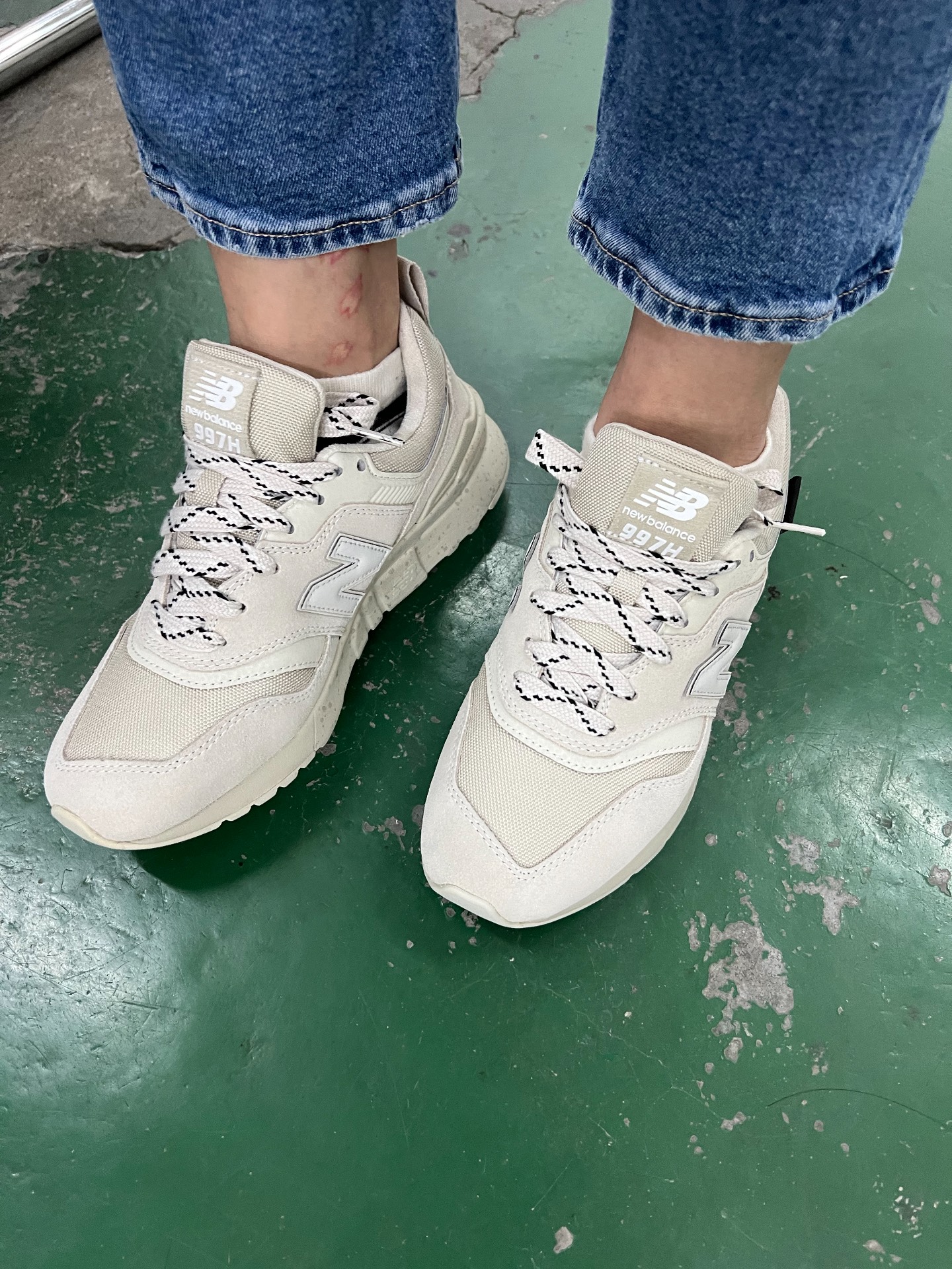 custom review-New Balance NB 997H Low Топ Беговые кроссовки Унисекс Экрю Унисекс D Ширина