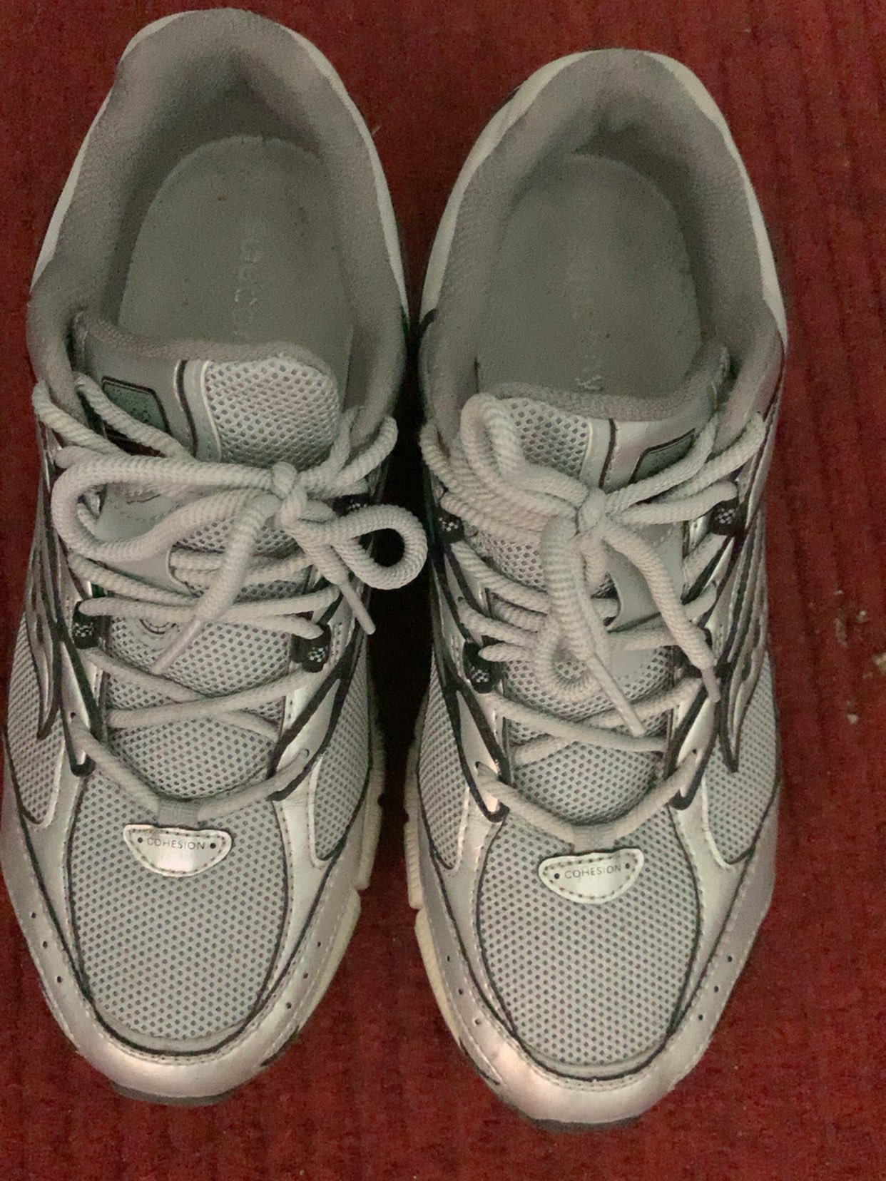 custom review-Saucony Cohesion 2K Амортизация Устойчивый к истиранию Дышащий Низкий верх Повседневная беговая обувь Унисекс Серый Серебряный