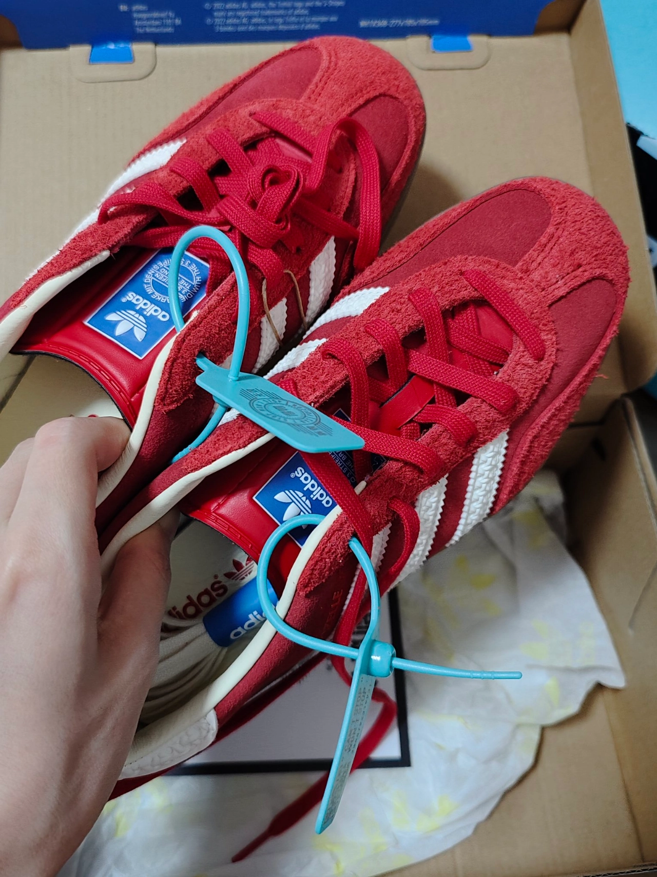 custom review-Adidas Originals GAZELLE INDOOR Устойчивые к истиранию низкие скейтборд-кроссовки Унисекс Красные Белые