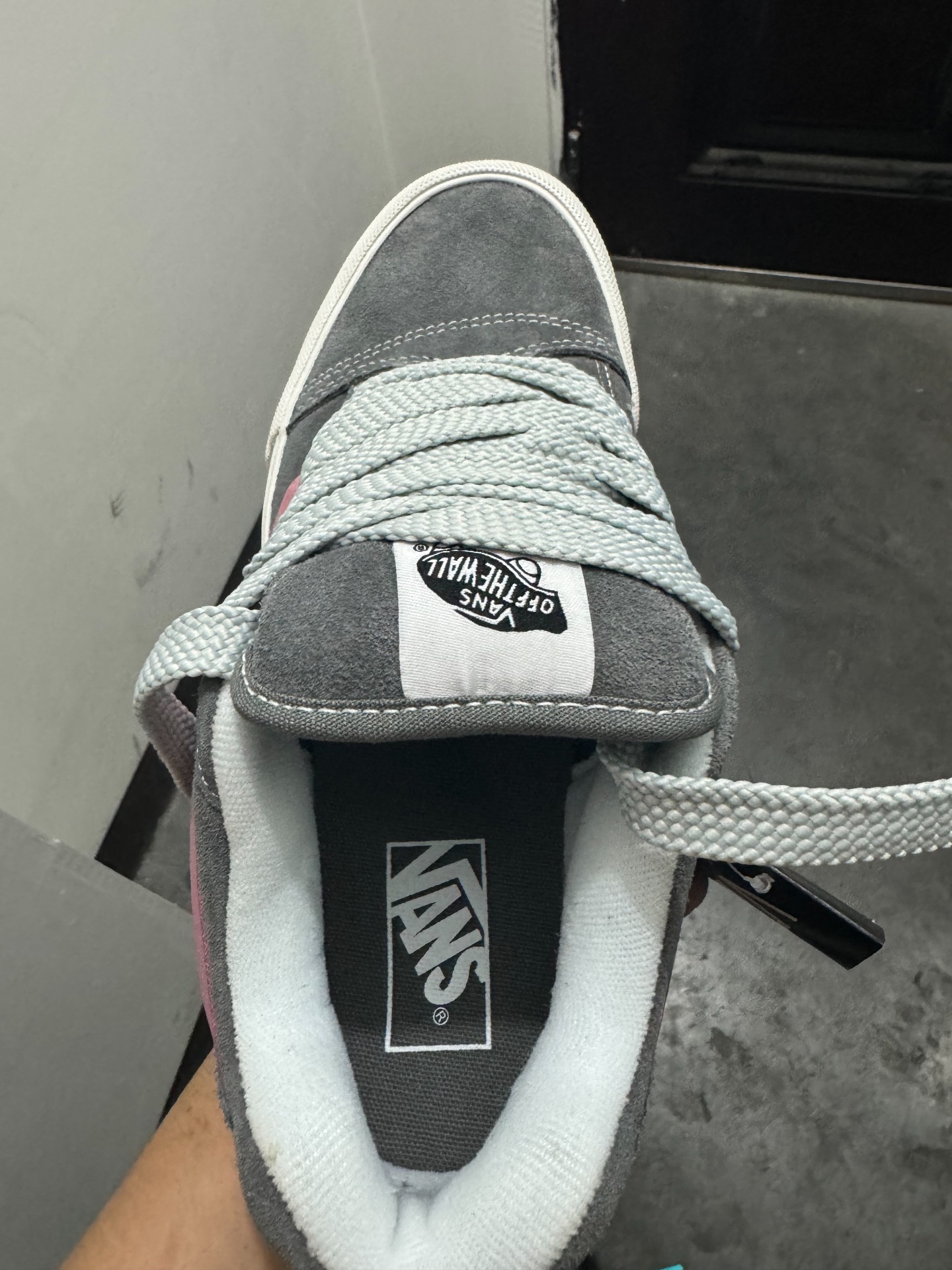 custom review-Vans Knu Stack Low Топ Скейтборд Кроссовки Унисекс Серый