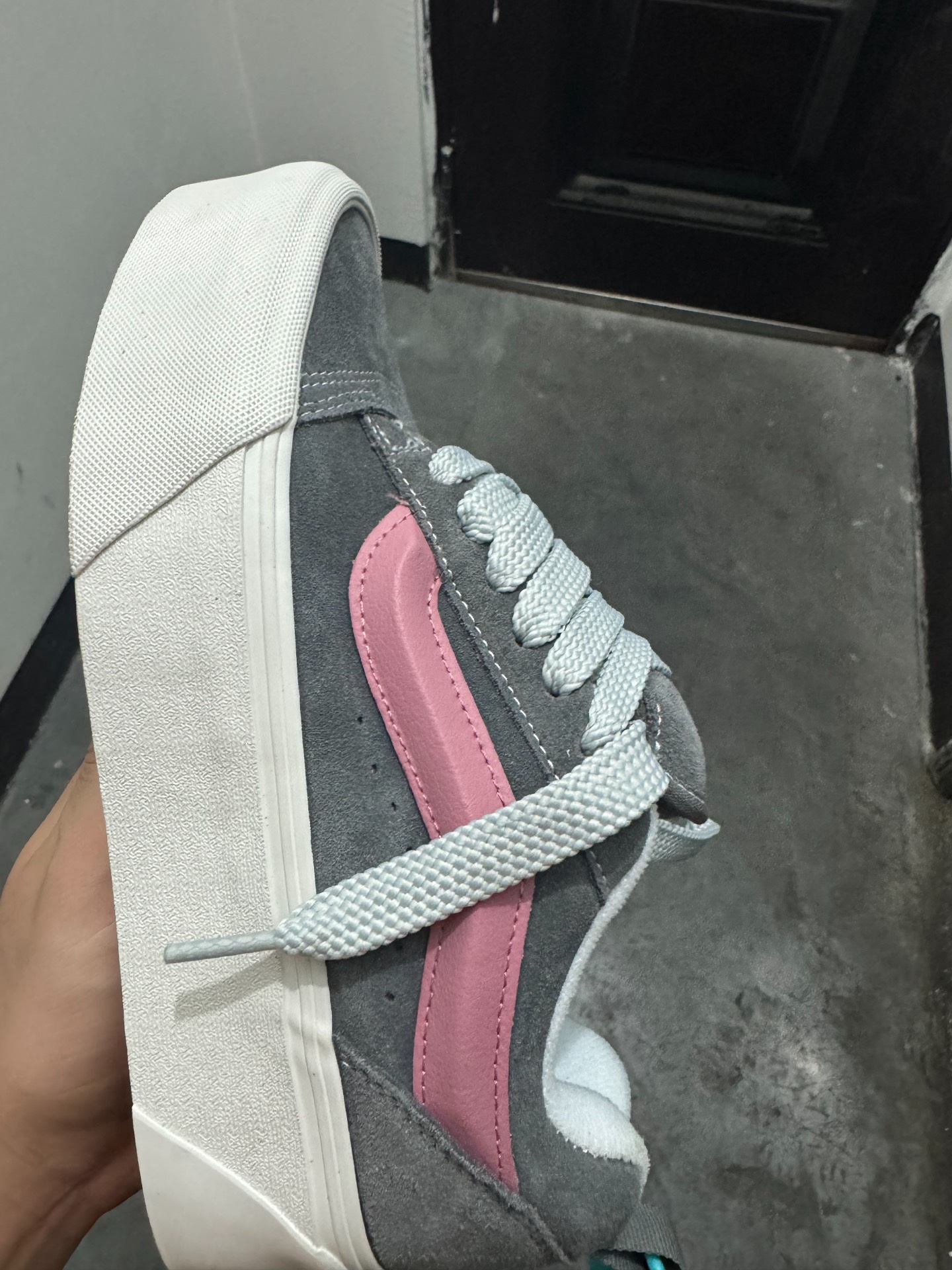 custom review-Vans Knu Stack Low Топ Скейтборд Кроссовки Унисекс Серый