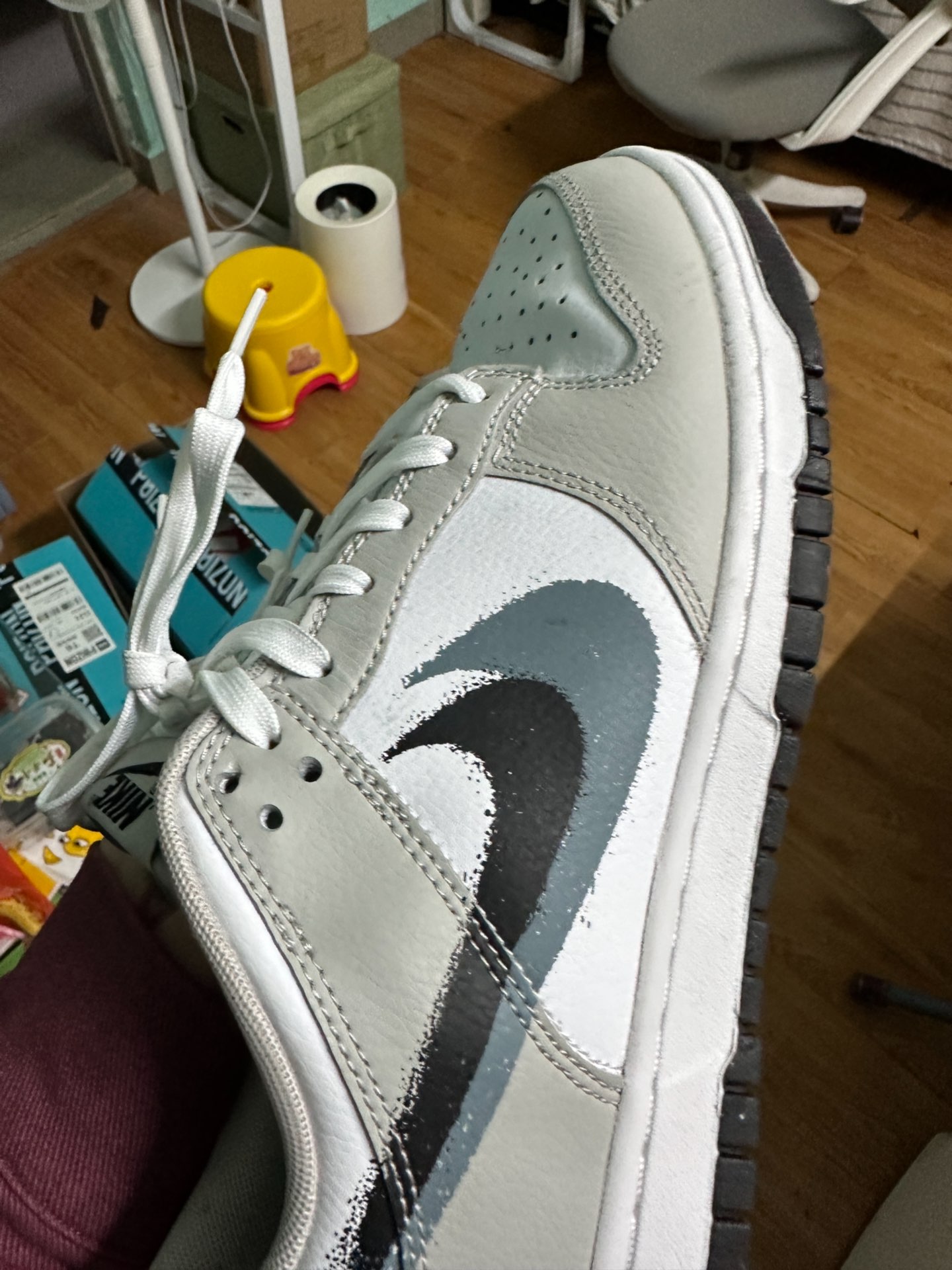 custom review-Nike Dunk Low Топ Скейтборд Кроссовки Мужские Белые