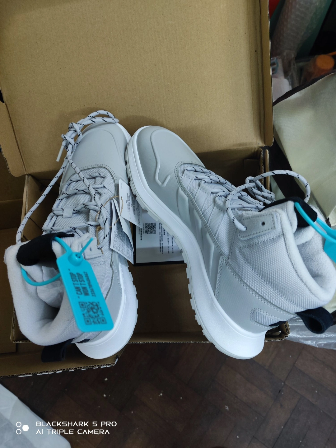 custom review-ADIDAS NEO Fusion Storm Амортизация Износостойкий MID Топ Кэжуал Унисекс Серый