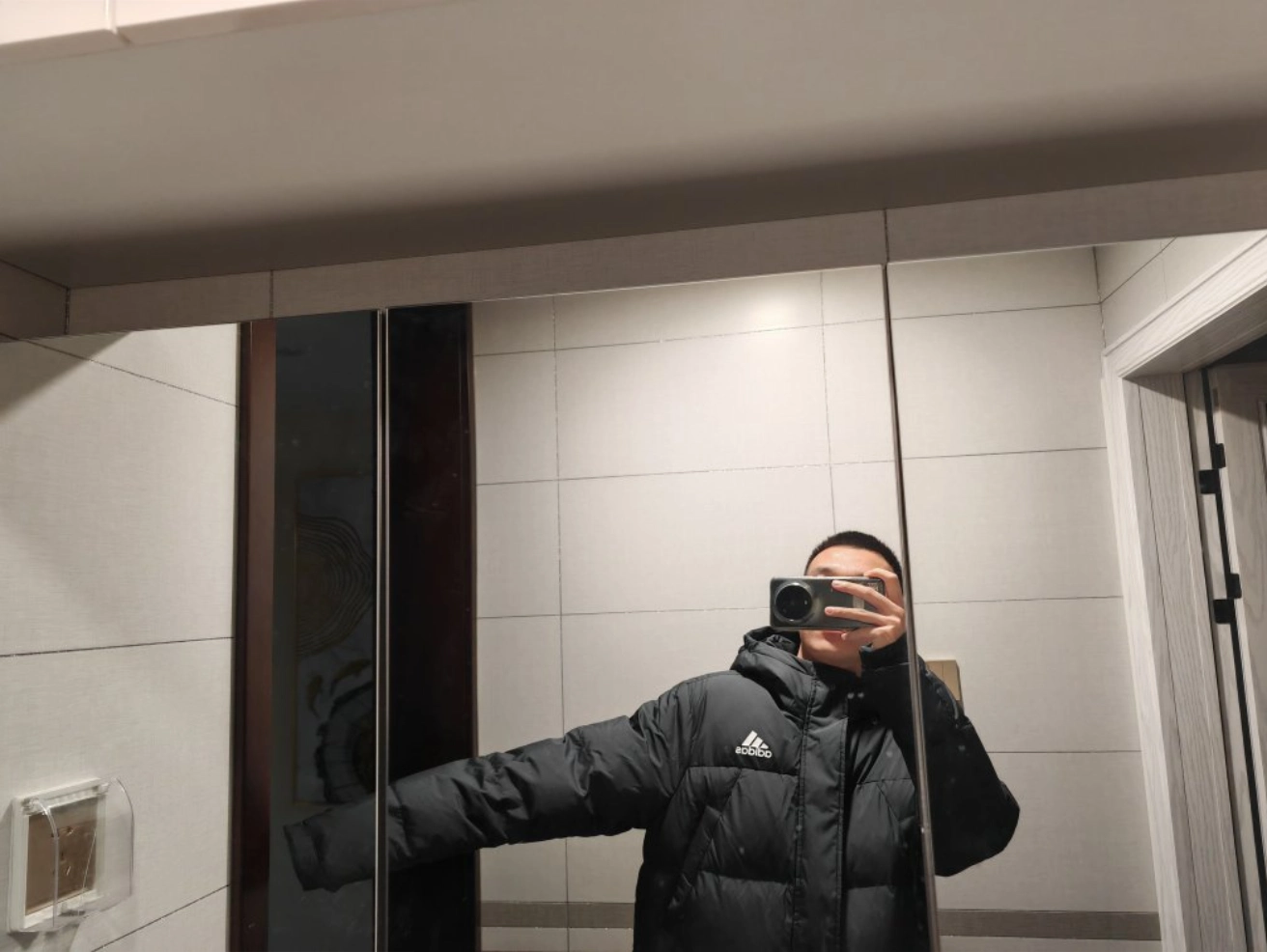 custom review-Adidas LONG DOWN JACKET Зимний Мужской Черный