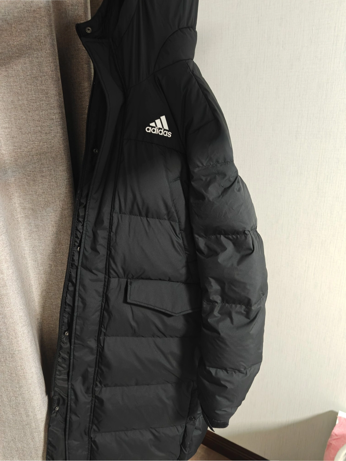 custom review-Adidas LONG DOWN JACKET Зимний Мужской Черный
