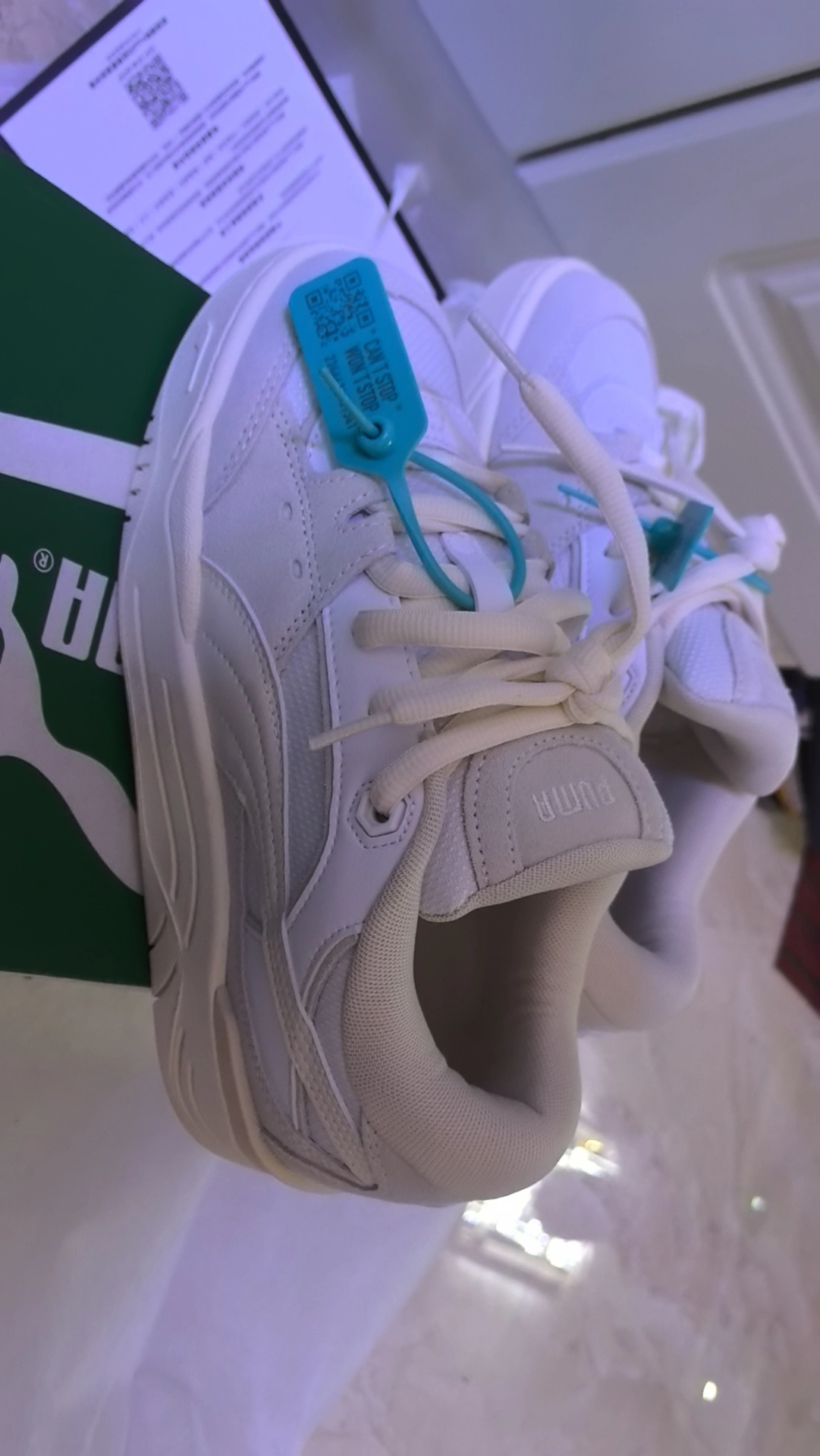 custom review-PUMA 180 Low Топ Скейтборд Кроссовки Унисекс Белый Серый