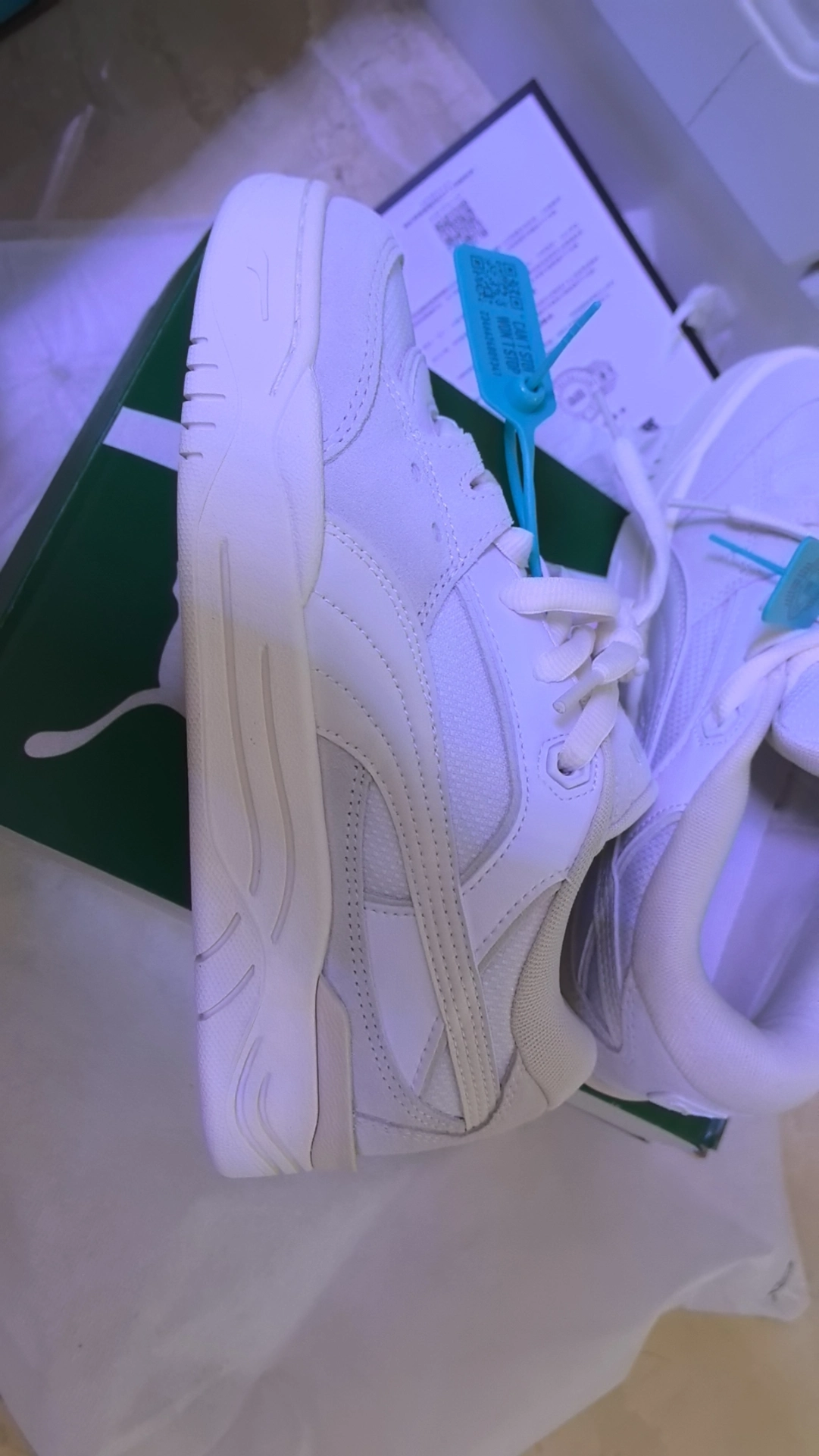 custom review-PUMA 180 Low Топ Скейтборд Кроссовки Унисекс Белый Серый