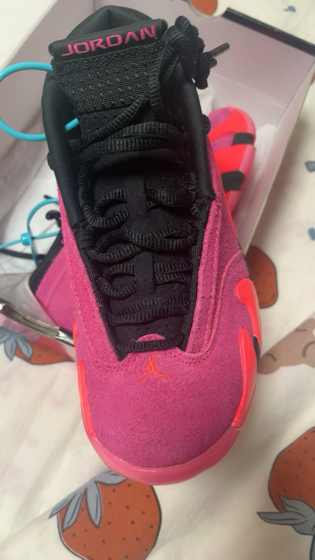 custom review-Jordan Air Jordan 14 Retro Low 'Shocking Pink' Low Top Винтажные баскетбольные кроссовки Женские Розовый