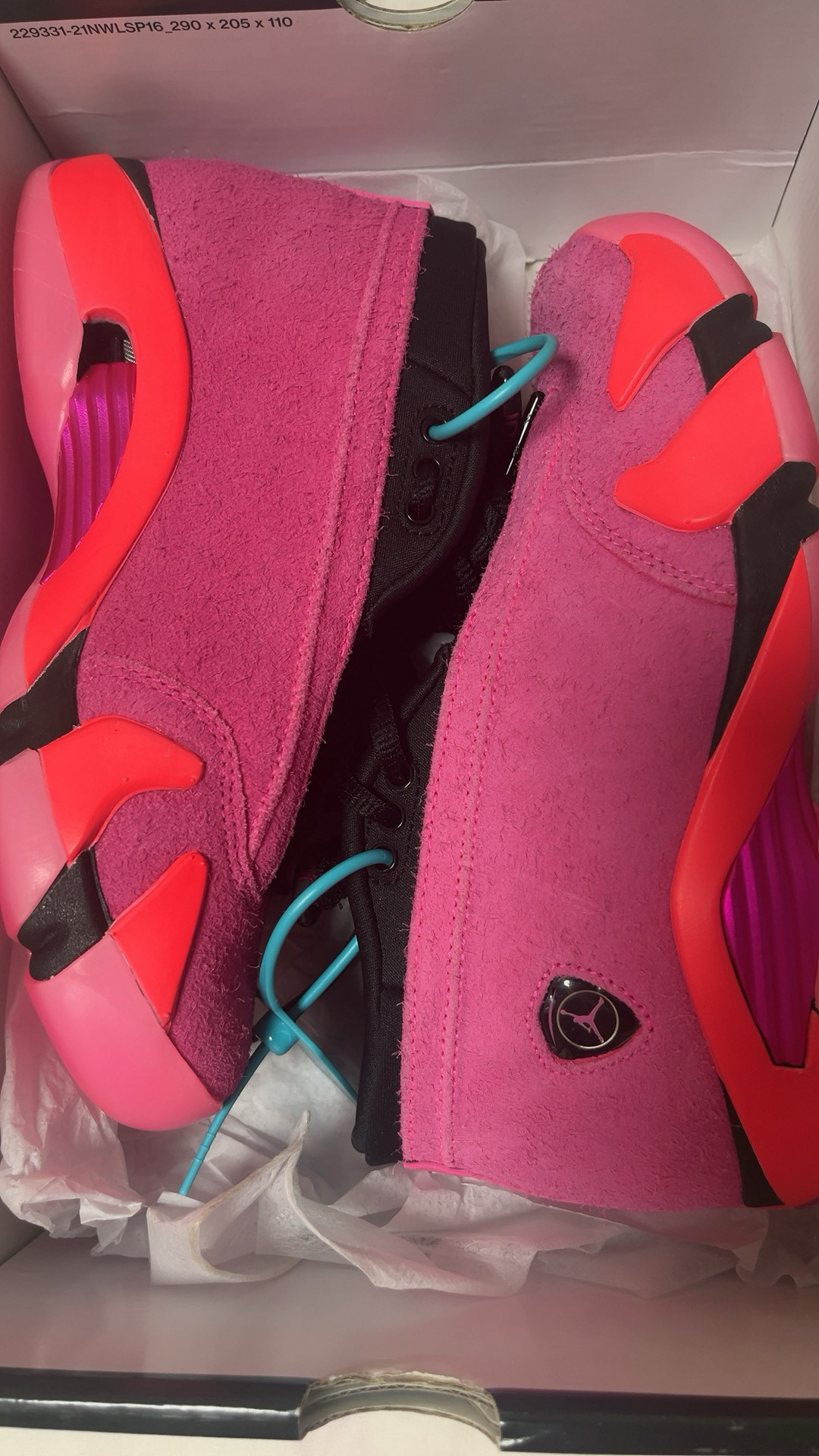 custom review-Jordan Air Jordan 14 Retro Low 'Shocking Pink' Low Top Винтажные баскетбольные кроссовки Женские Розовый