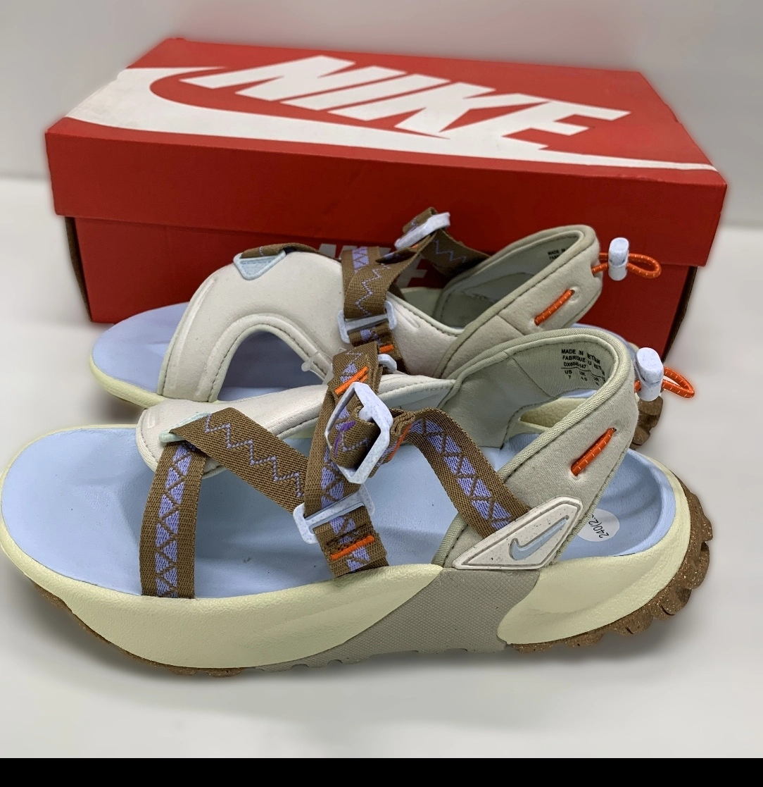 custom review-Nike Oneonta Сандалии Пляжные сандалии Женские Коричнево-синие