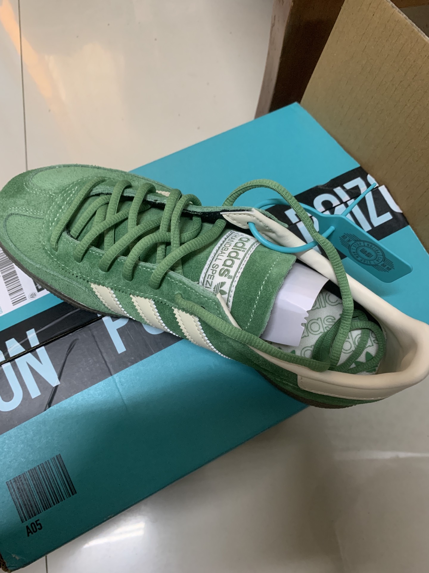 custom review-Adidas Originals HANDBALL SPEZIAL Низкие Кроссовки для скейтбординга Унисекс Зеленый Белый