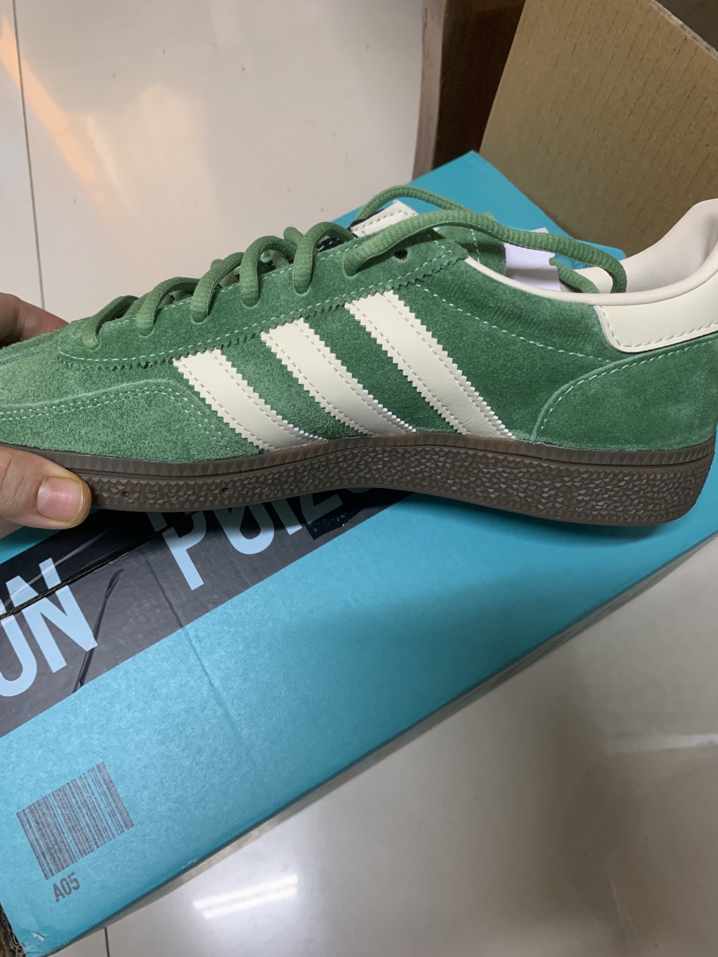 custom review-Adidas Originals HANDBALL SPEZIAL Низкие Кроссовки для скейтбординга Унисекс Зеленый Белый