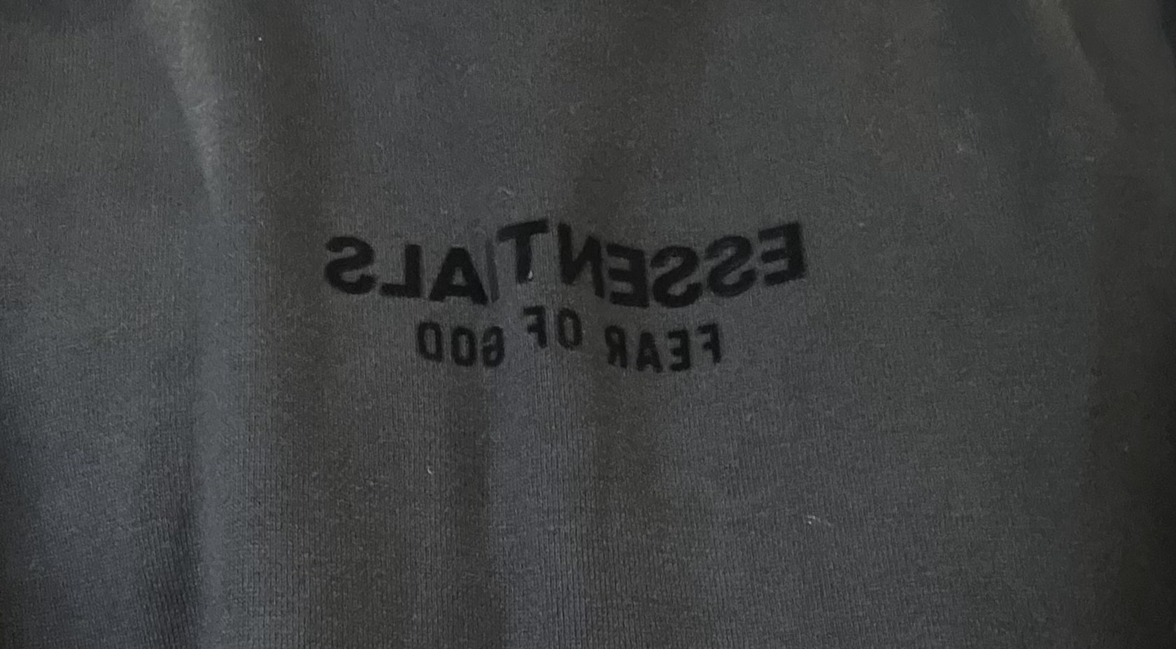 custom review-Fear of God ESSENTIALS FW23 Cloud Series Свитшот Мужской Глубокий Черный Глубокий Черный
