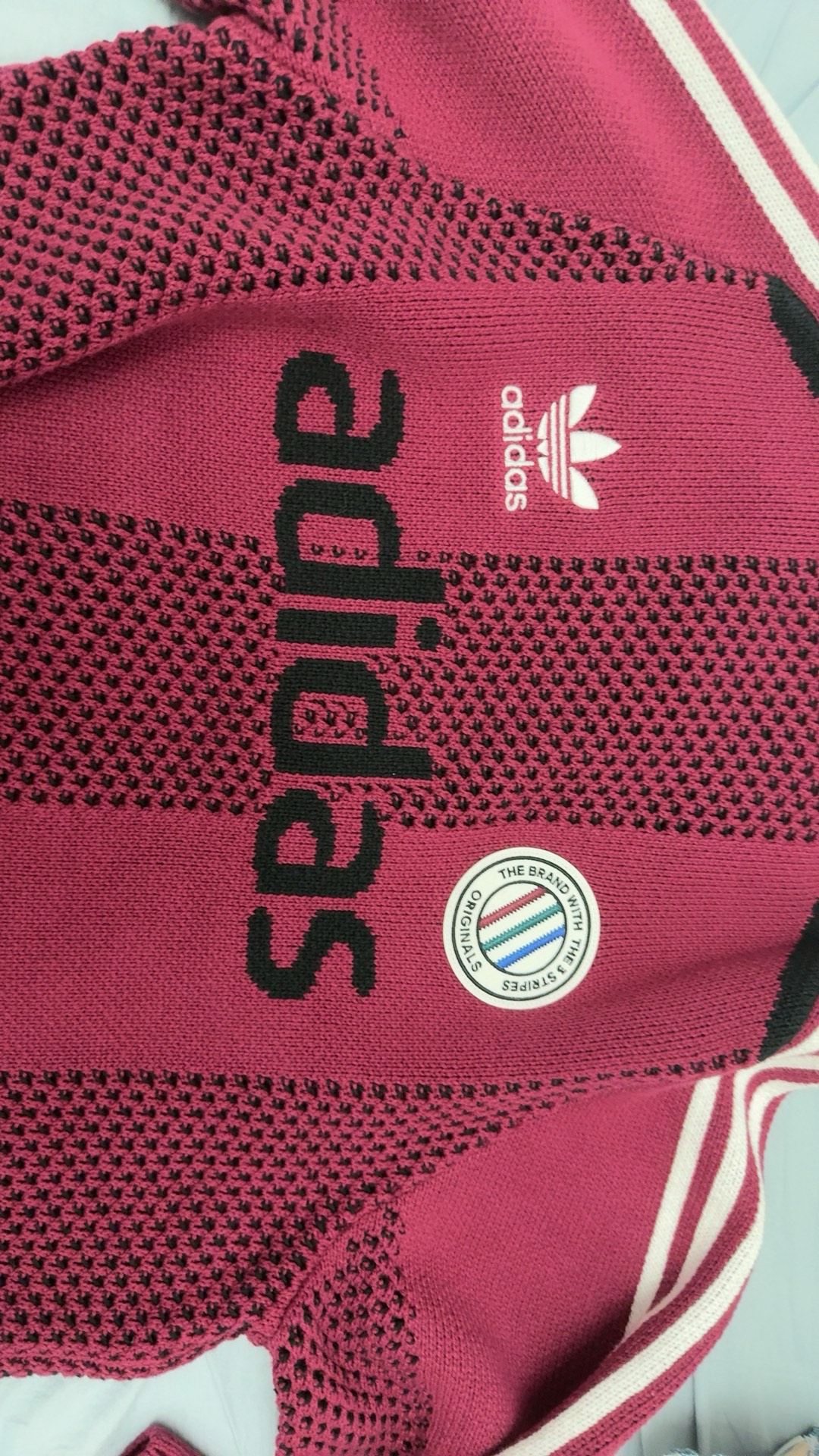 custom review-Adidas Originals ADCBC FW24 LS PO U Adicolor Толстовка Унисекс Руины Бордовый Красный