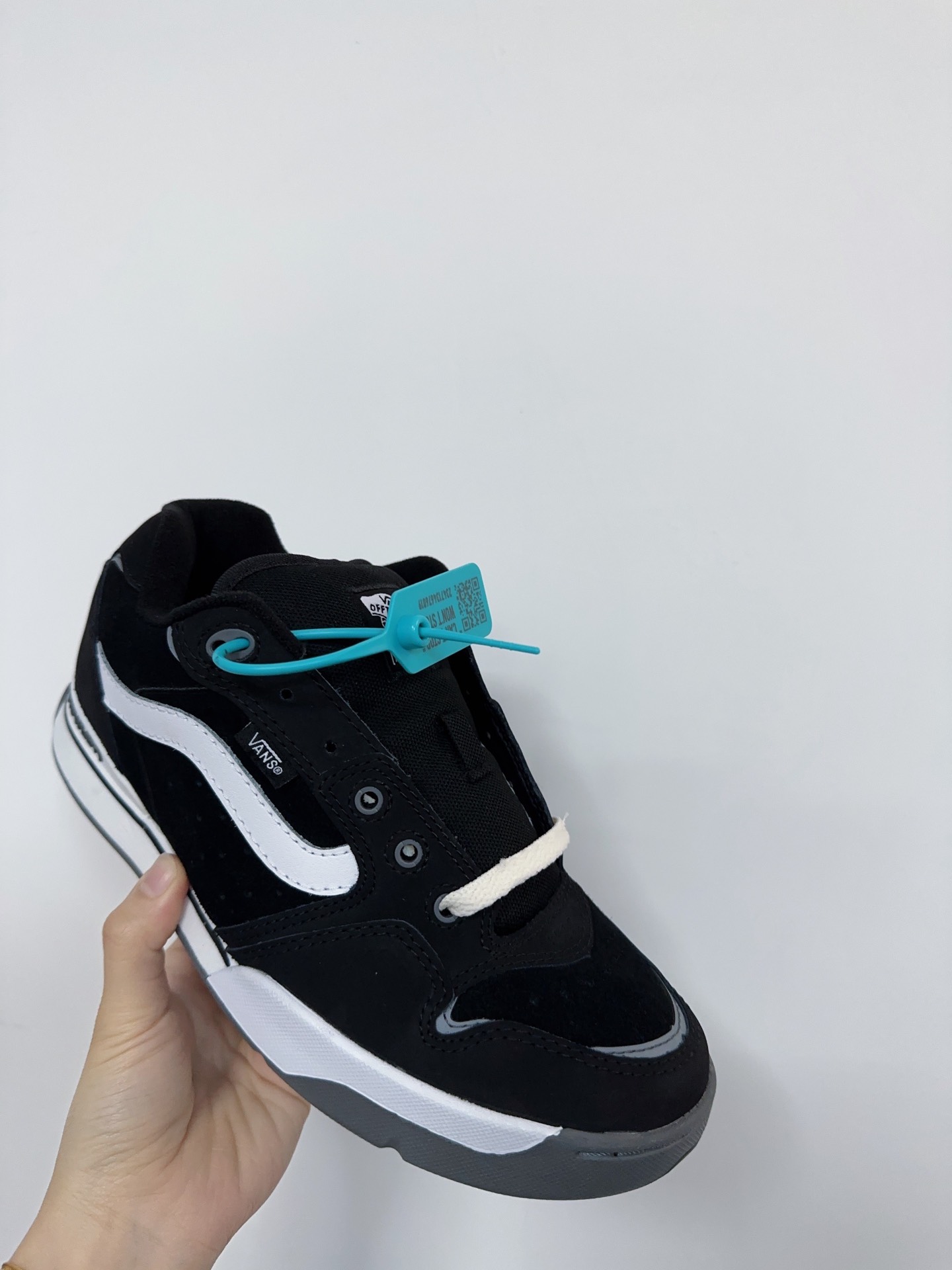 custom review-Vans Rowley Устойчивые к истиранию Низкие Кроссовки для скейтбординга Унисекс Черный Белый