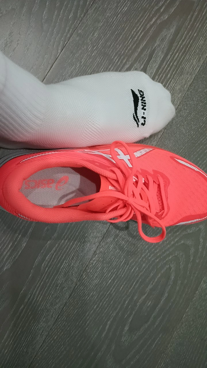 custom review-ASICS Hyper Speed 3 Комфортные Круглый Палец Низкие Кроссовки для Бега Женские Красные