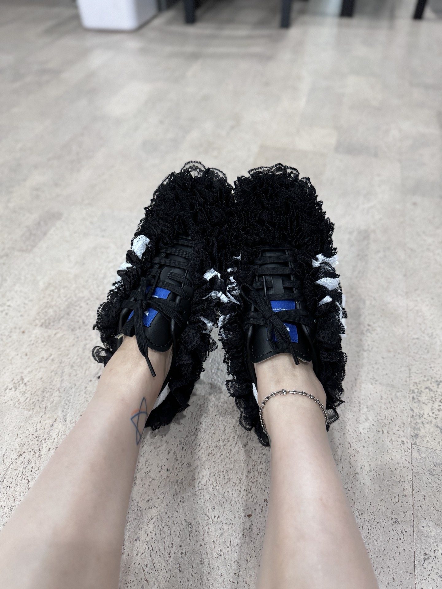 custom review-Caroline x Adidas Originals SAMBA OG Обувь Устойчивая к истиранию Низкий Топ Скейтборд Кроссовки Унисекс Черный