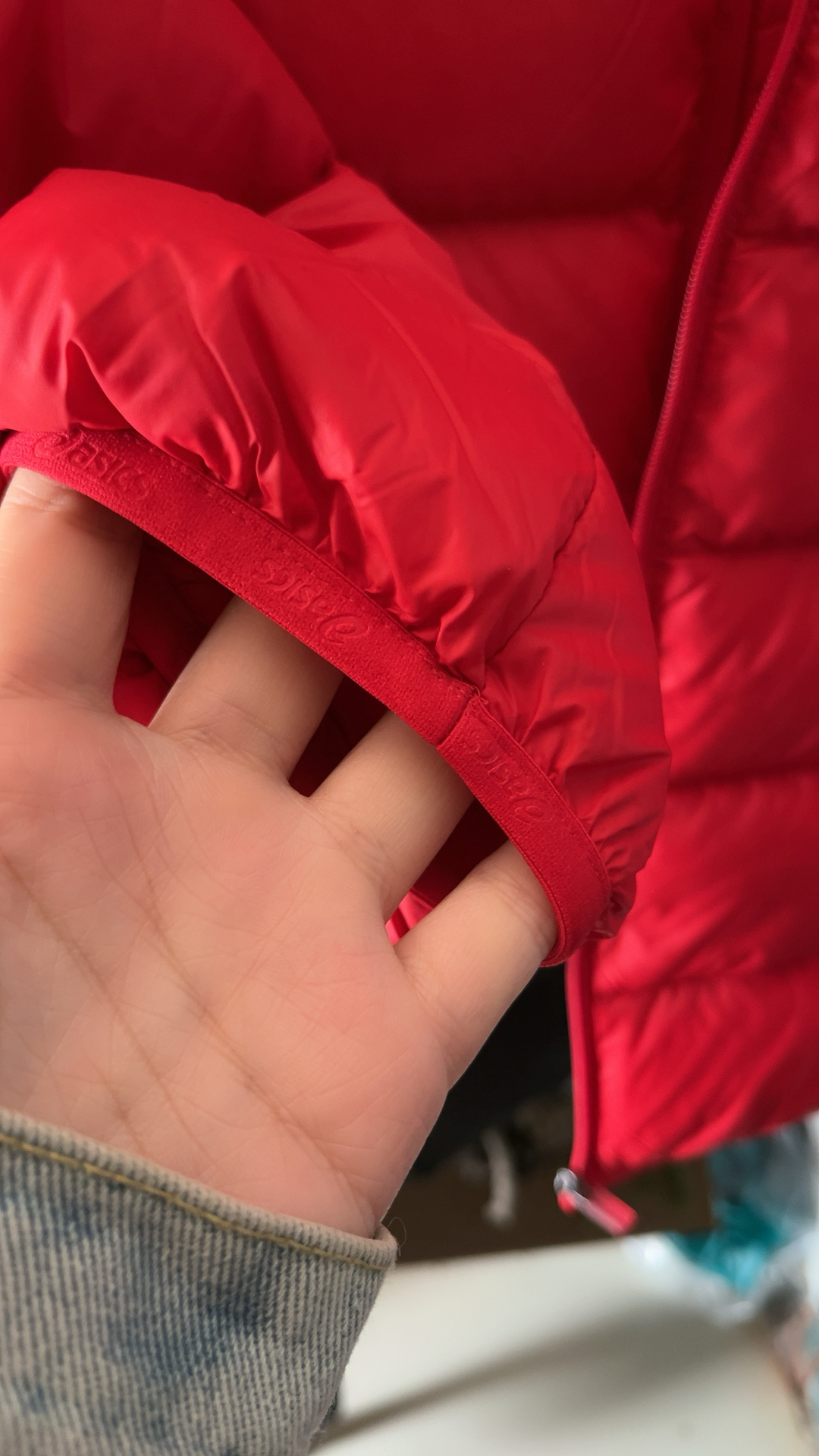 custom review-Asics Пуховик Sports Performance Красный Подростки