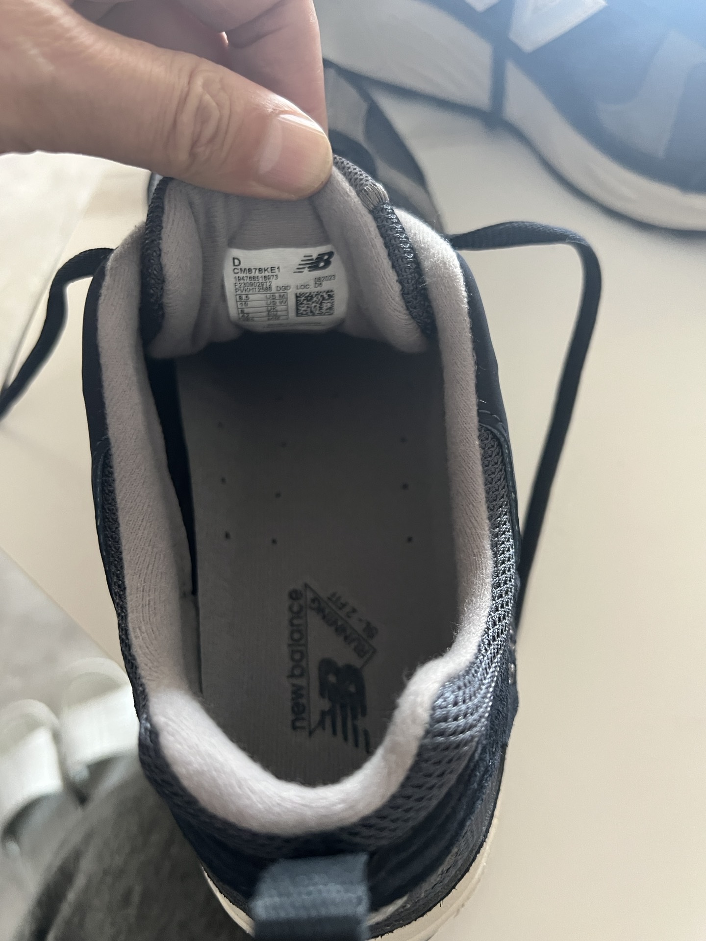 custom review-New Balance NB 878 Амортизация устойчивость к истиранию дышащий верх низкий топ повседневный унисекс синий серый