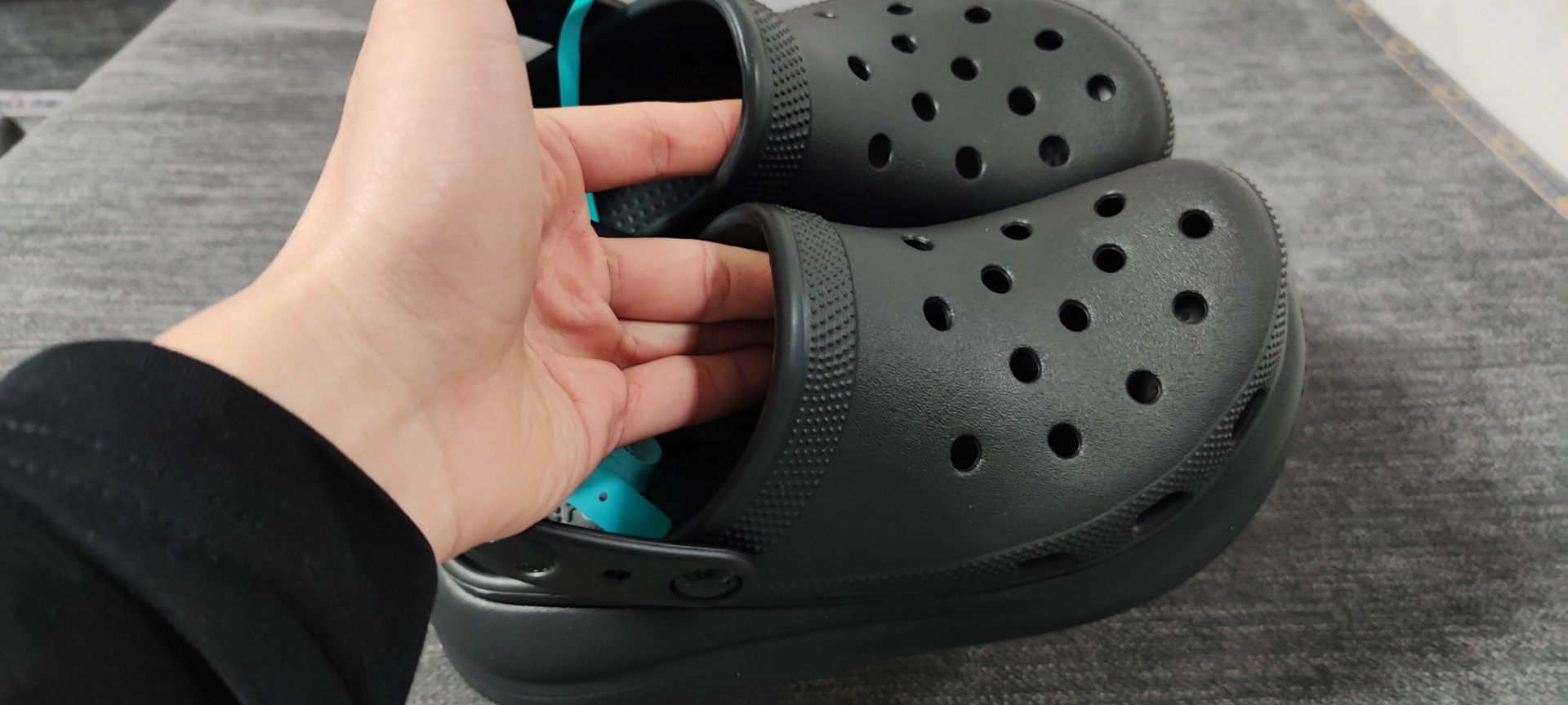 custom review-Crocs Классический Crush Clog 5,2cm Унисекс Черный