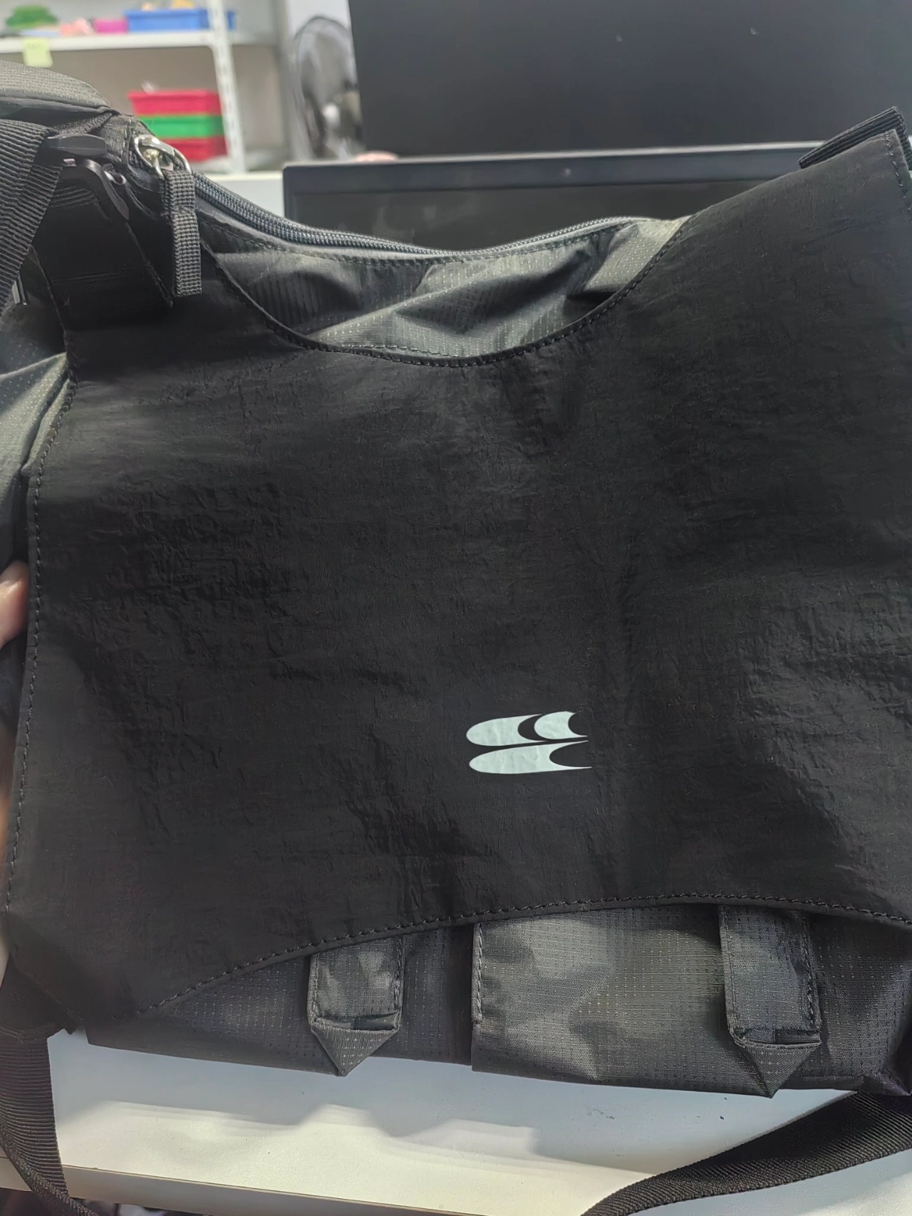 custom review-Crying Center Ткань Рюкзак Стандартный Унисекс Черный Серый