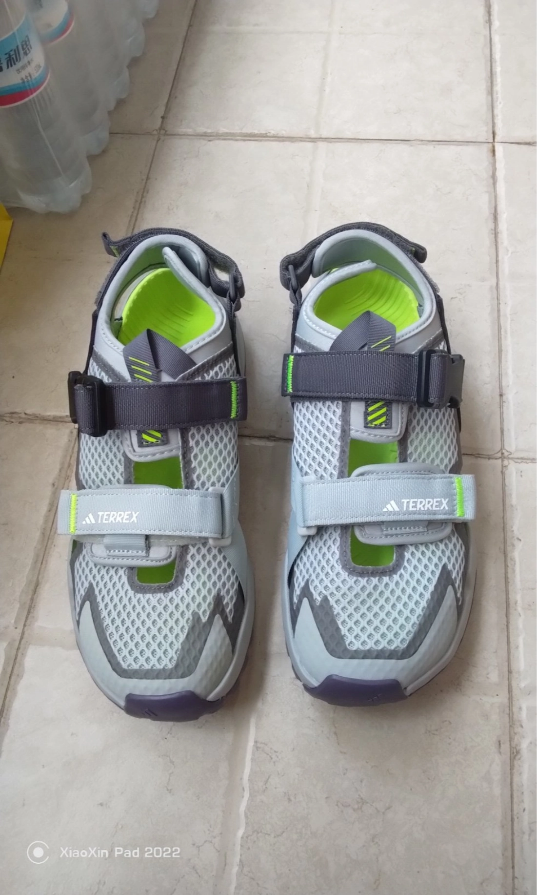 custom review-adidas Terrex Hydroterra Удобные Дышащие Спортивные Сандалии с Прочным Сцеплением Унисекс Серый Черный