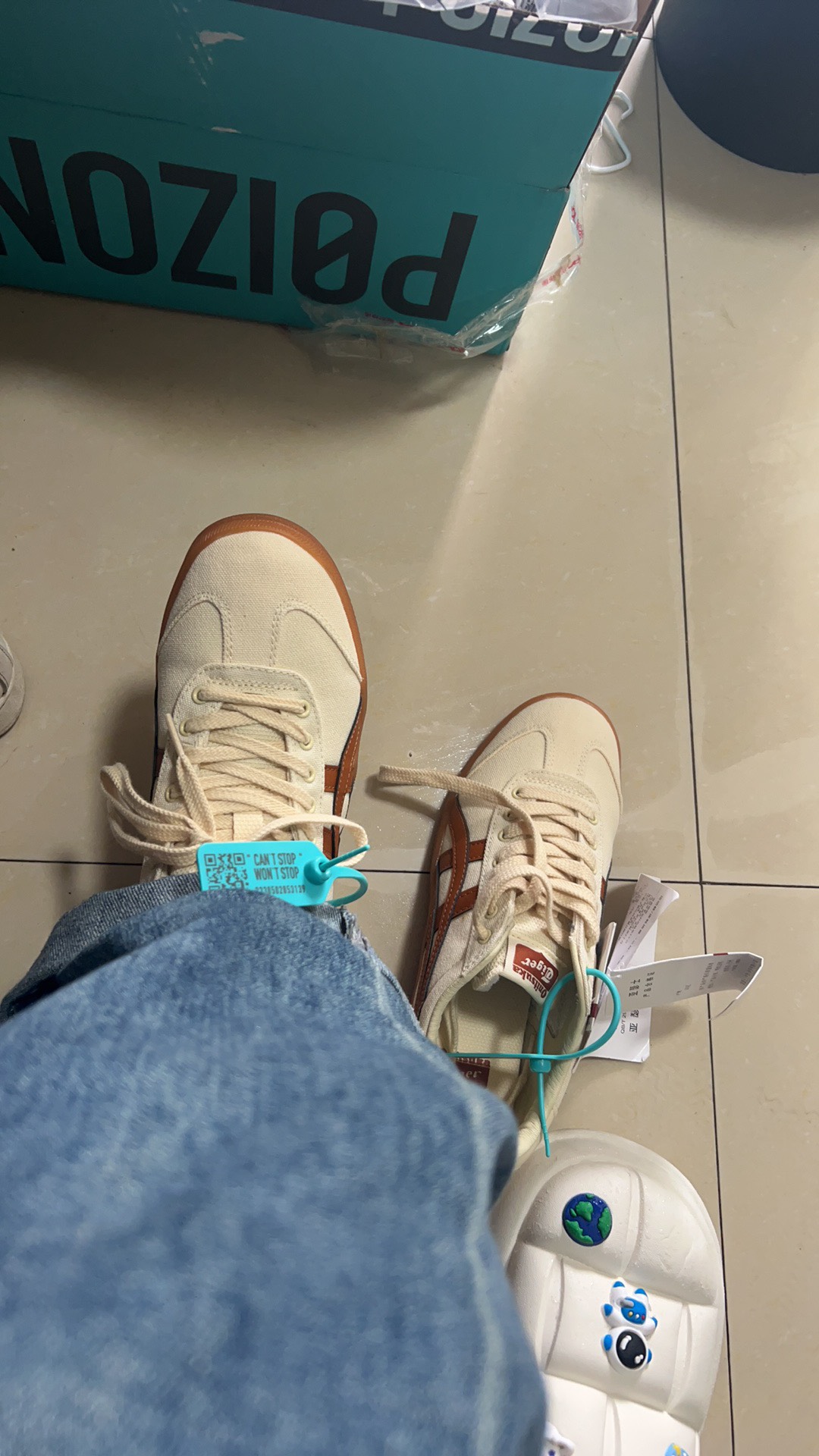 custom review-Onitsuka Tiger Tokuten Low Топ Скейтборд Кроссовки Унисекс Экрю