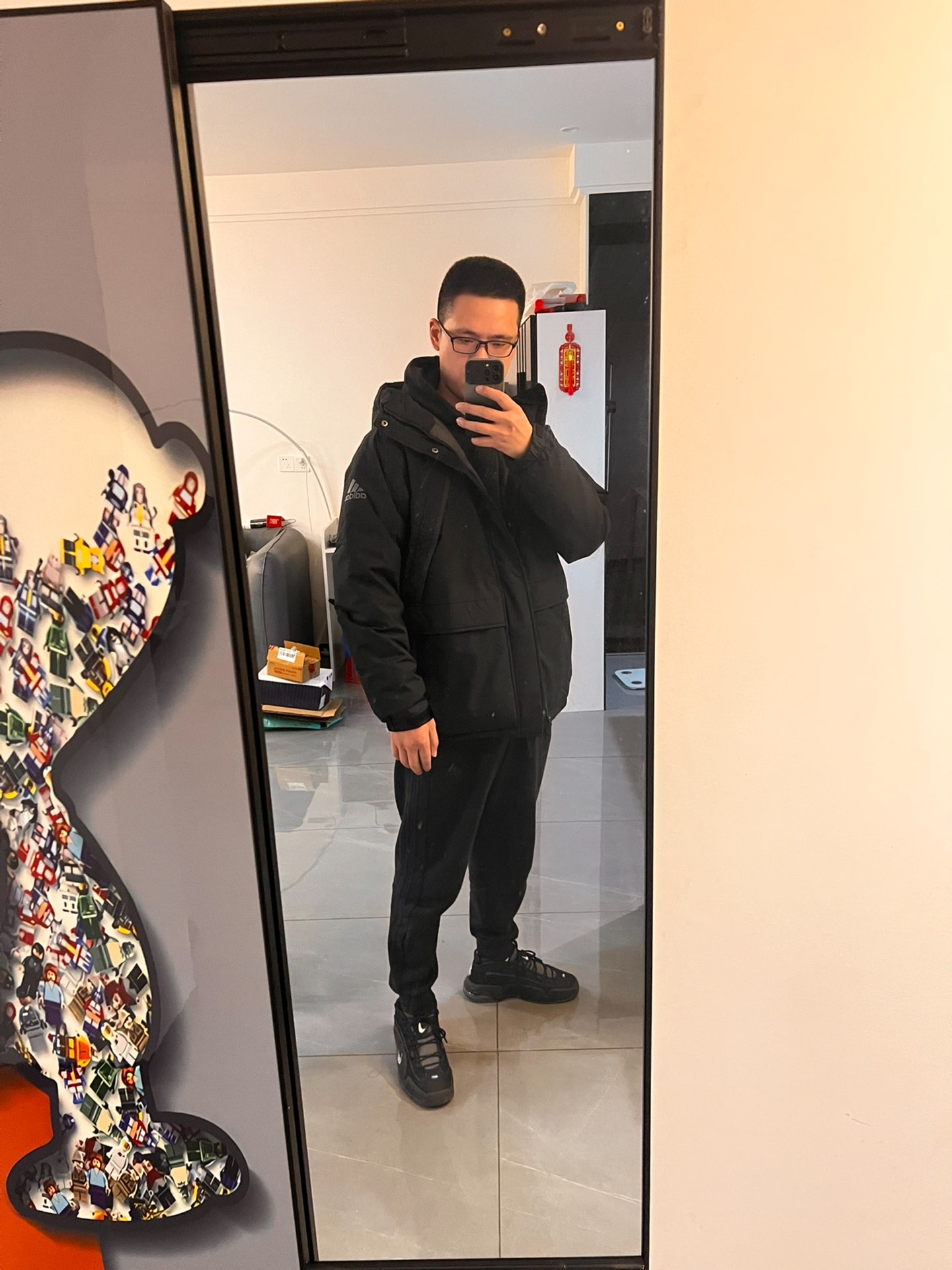 custom review-Adidas Пуховик Зимний Мужской Черный