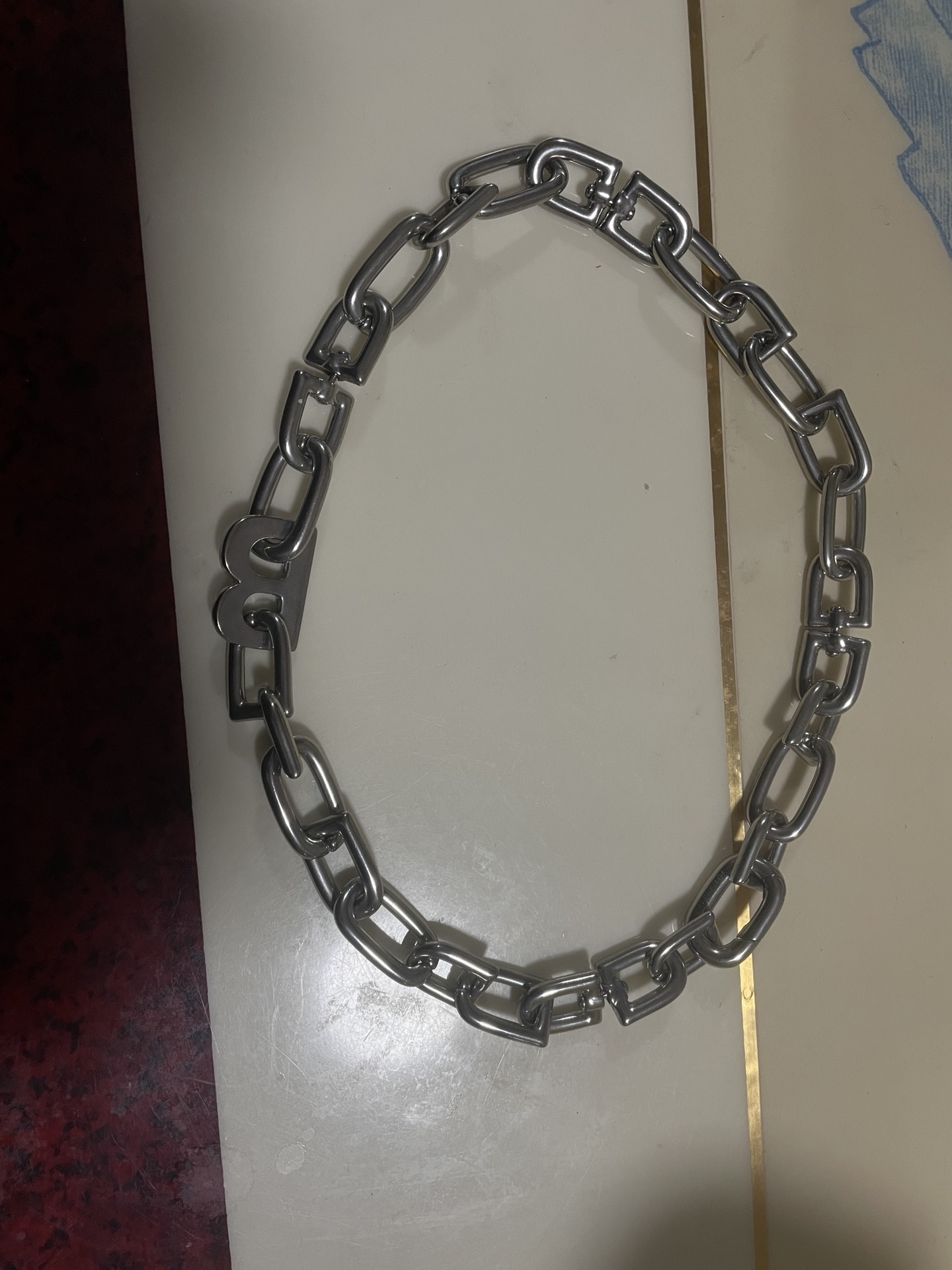 巴黎世家双b项链 风格好看 休闲大体百搭项链