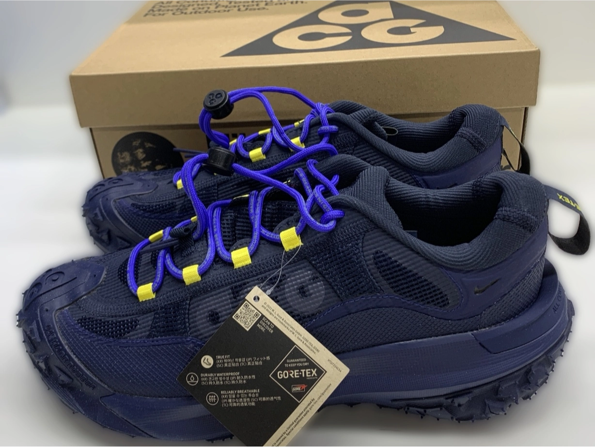 custom review-Nike ACG Mountain Fly Low Топ Уличная обувь Мужская Синий Черный